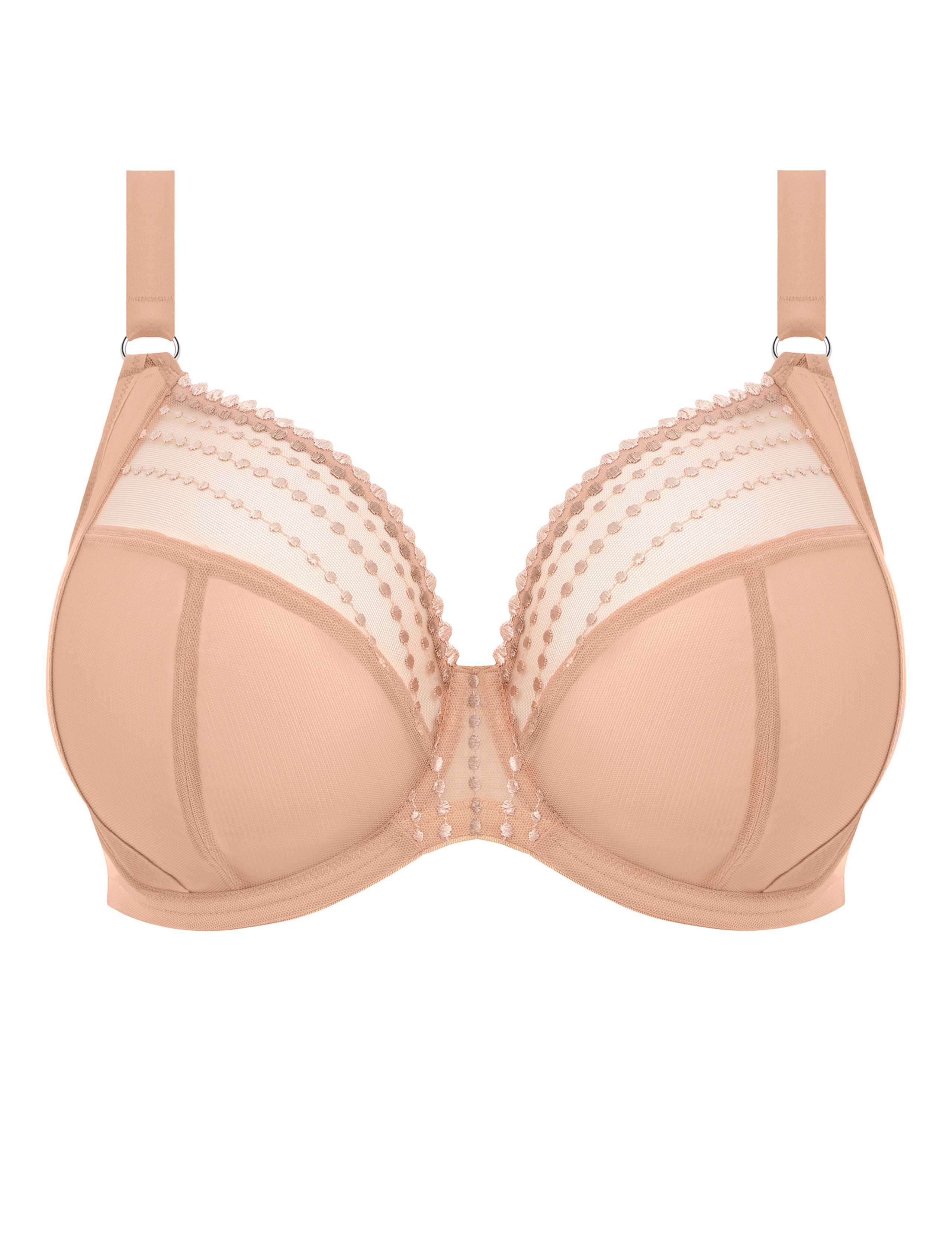 Matilda Mesh Embroidery Wired Plunge Bra DD-K 2 of 3
