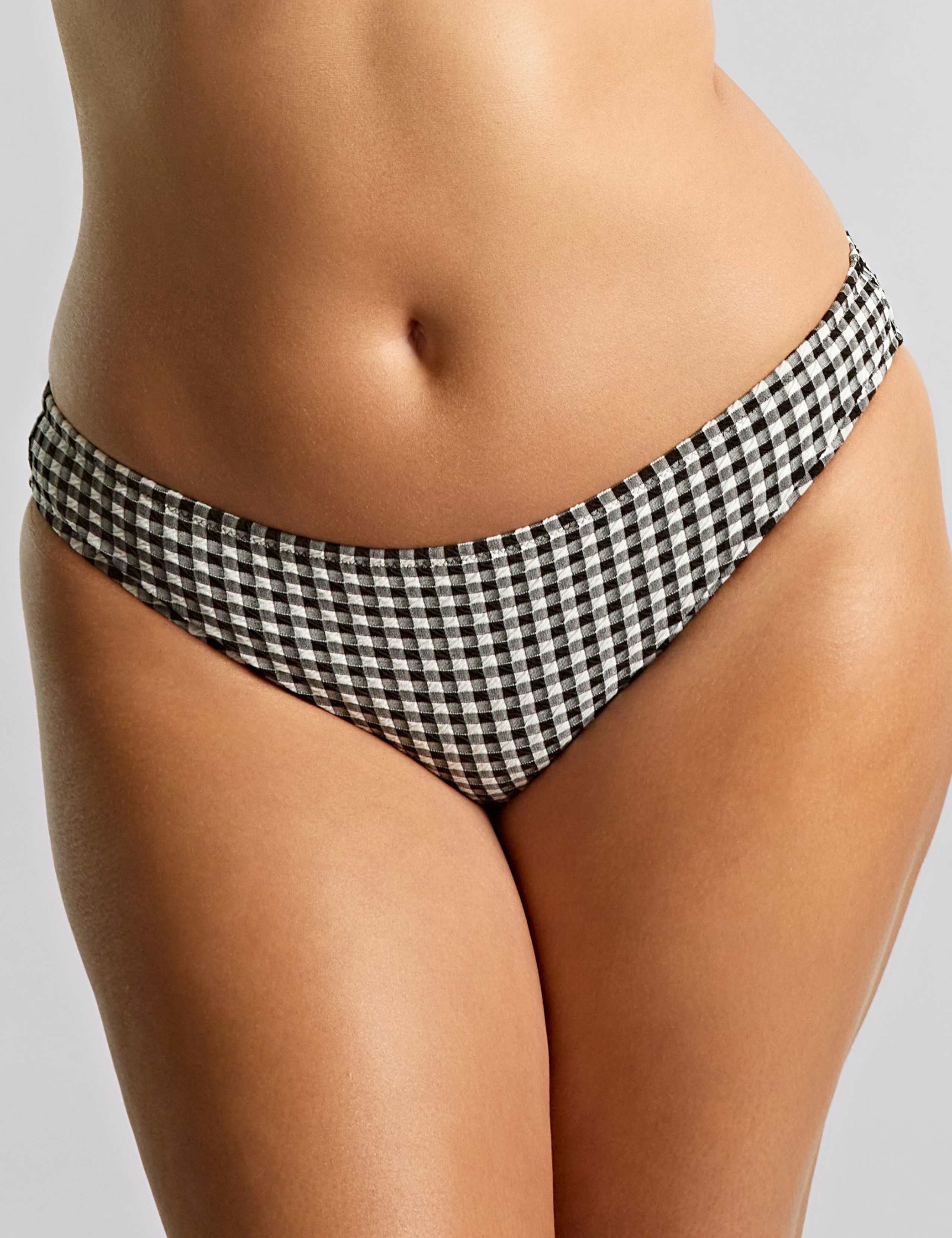 Classic Gingham High Leg Bikini Bottoms 2 of 3