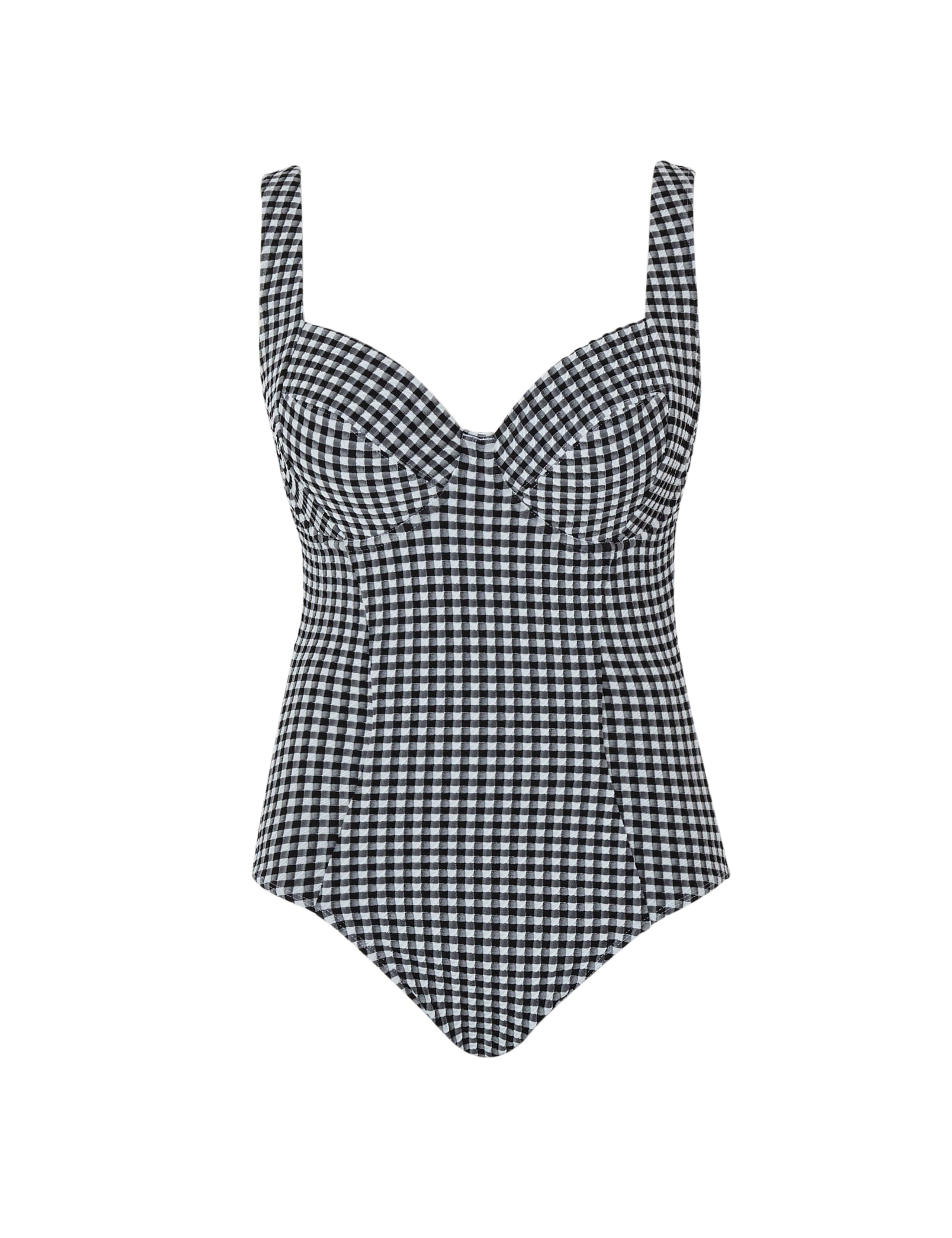 Paloma Gingham Textured Wired Swimsuit 2 of 3