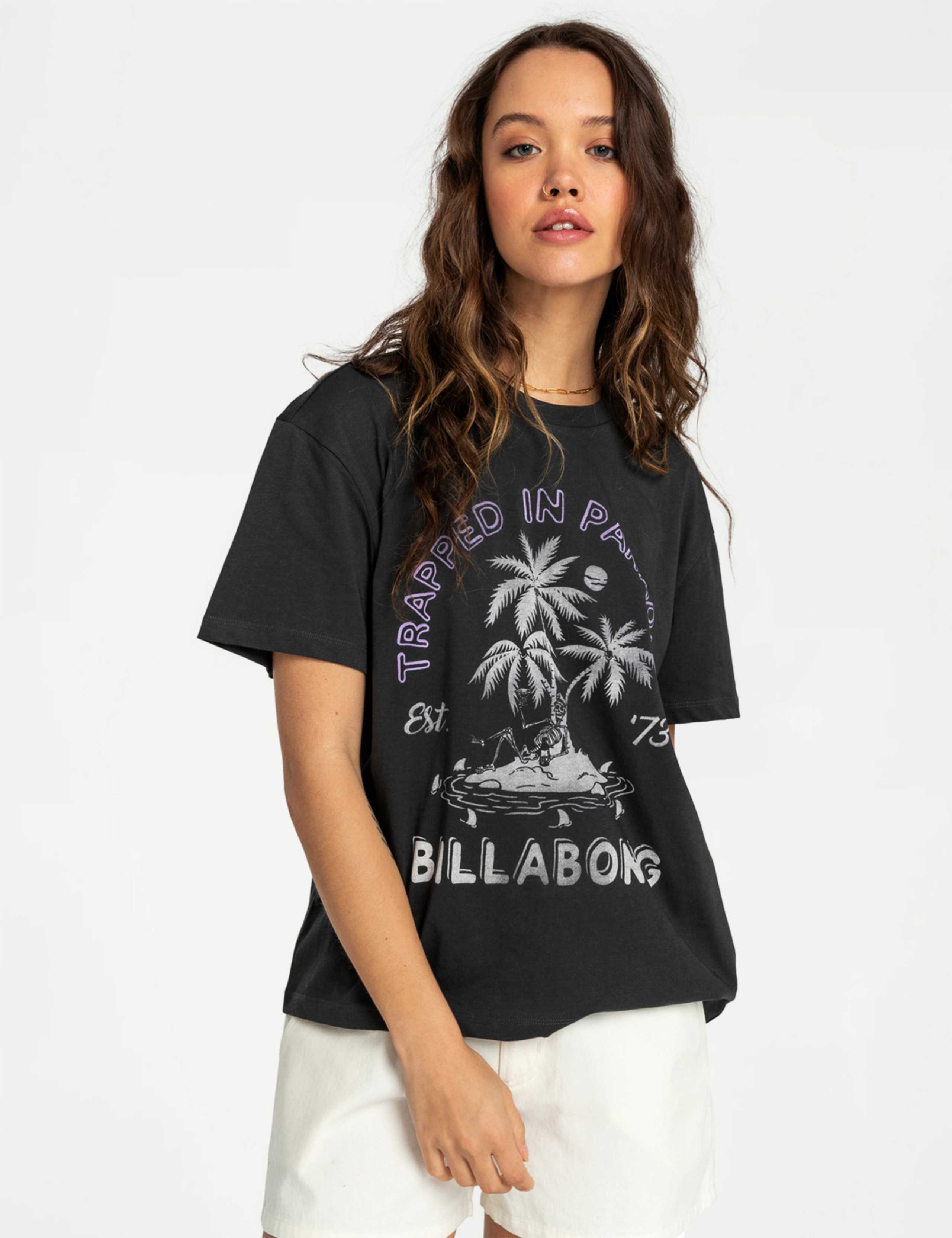 Trapped In Paradise Pure Cotton T-Shirt 1 of 5