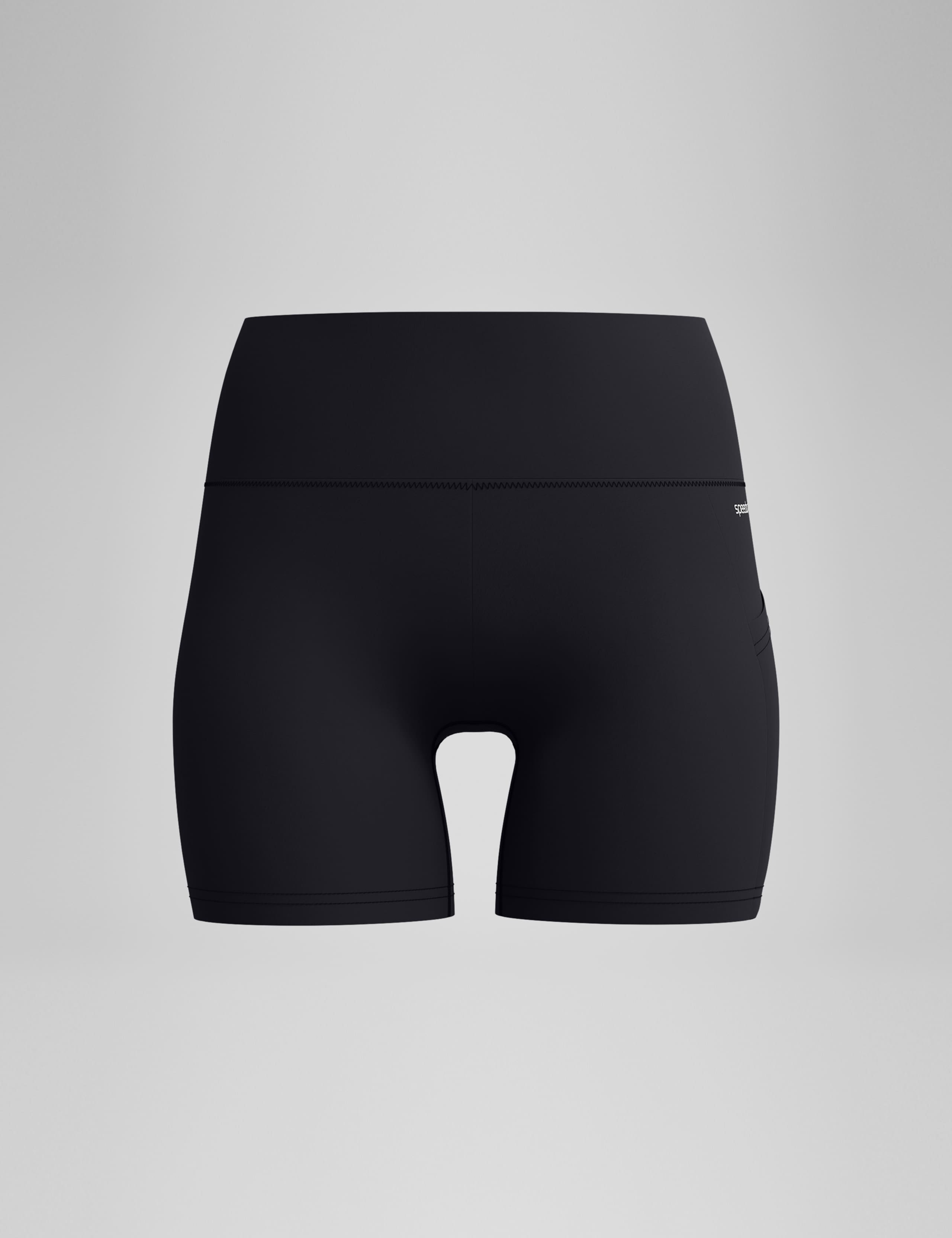 Solid High Waisted Swim Shorts 2 of 13