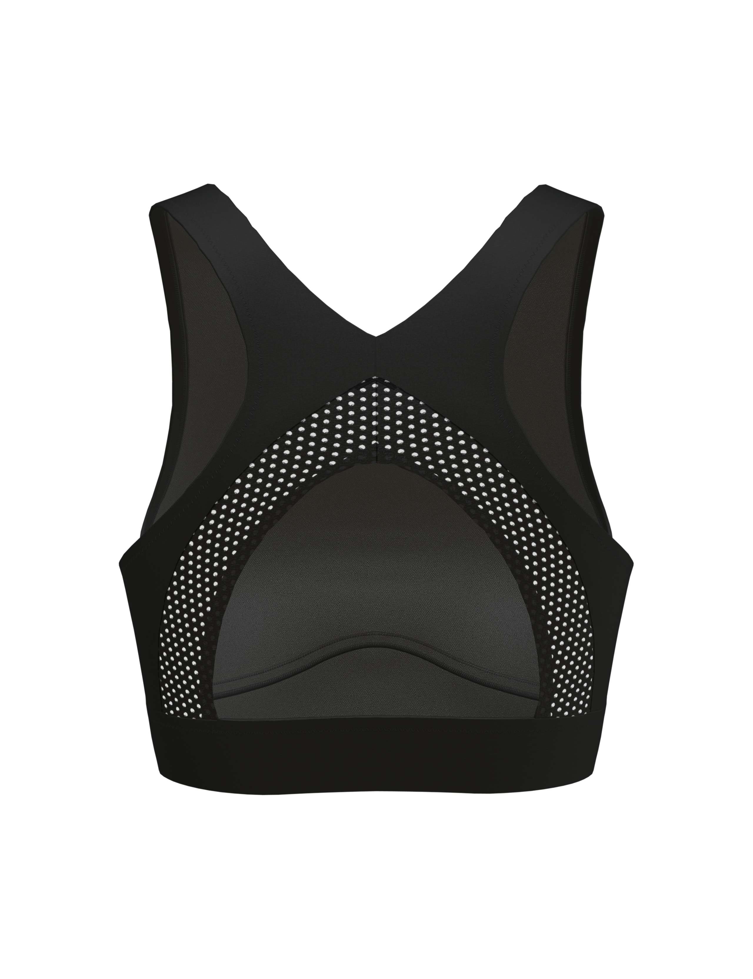 Solid High Neck Bikini Top with Mesh 8 of 8