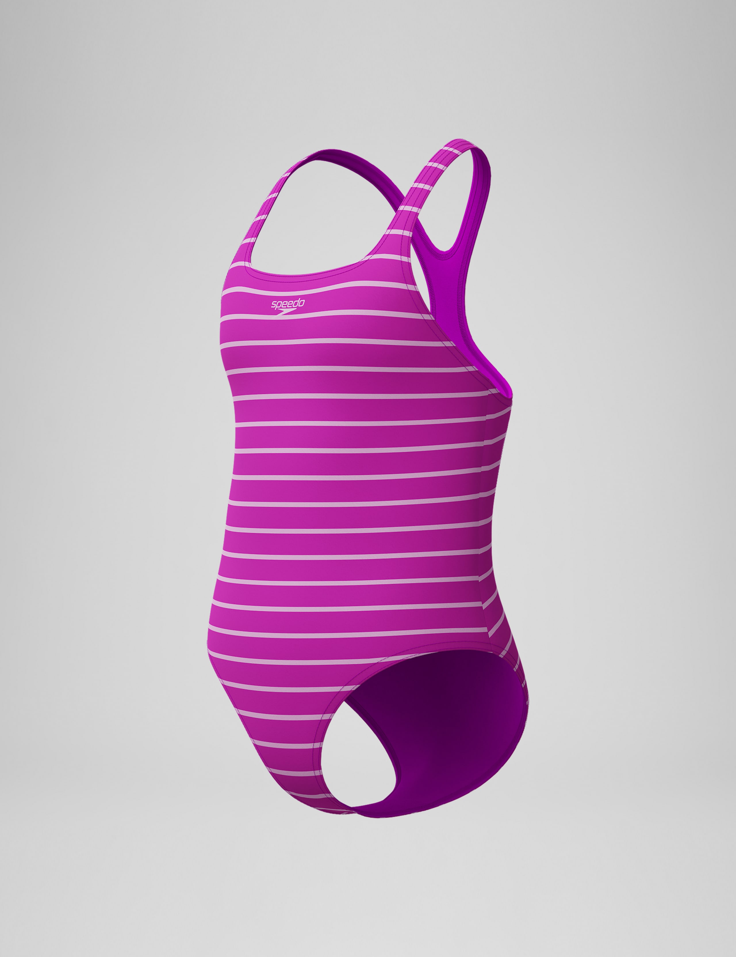 Printed Medalist Striped Swimsuit (5-16 Yrs) 5 of 5