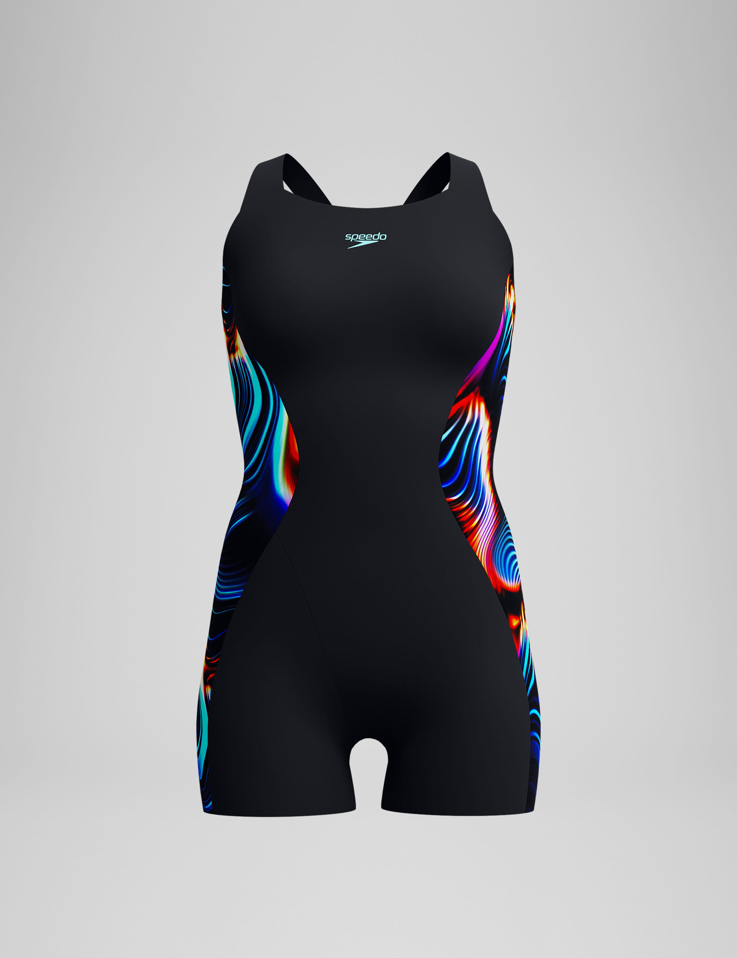 Digital Printed Legsuit Racer Back Swimsuit 2 of 10
