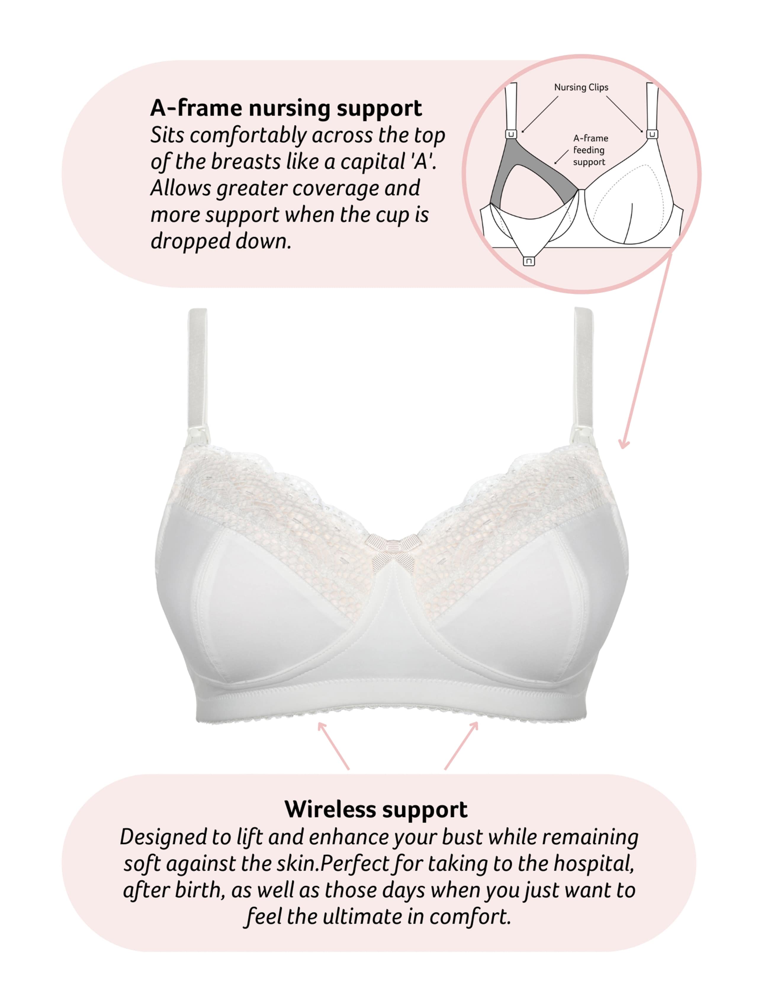 Show Off Lace Non Wired Nursing Bra C-H 11 of 11