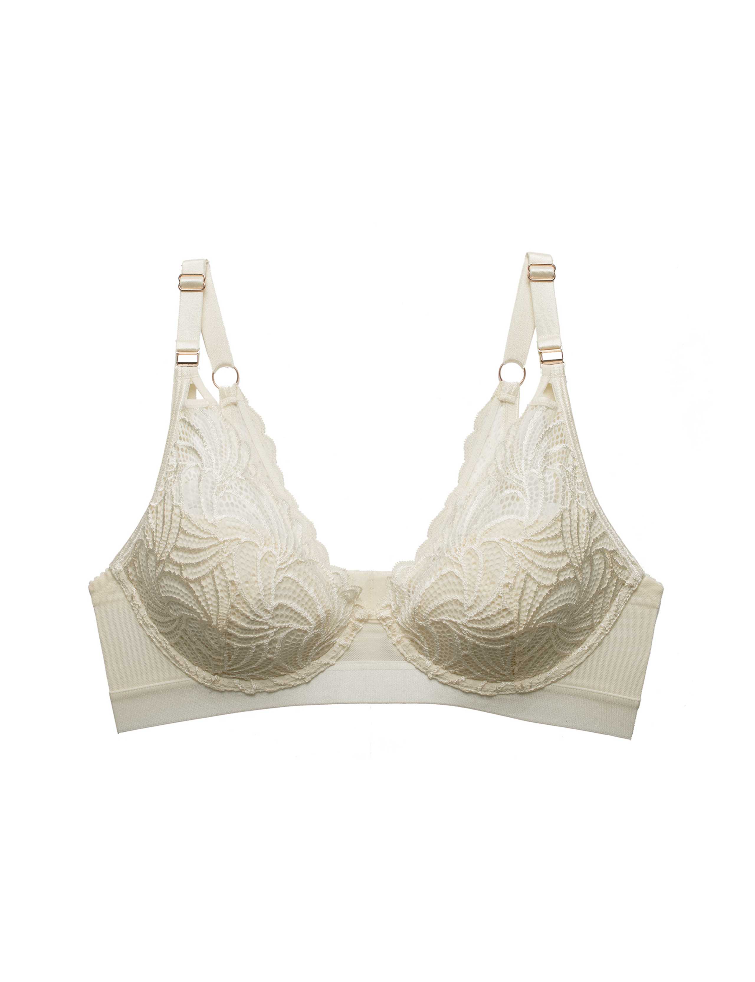 Warrior Plunge Lace Flexi Wired Nursing Bra C-G 2 of 11
