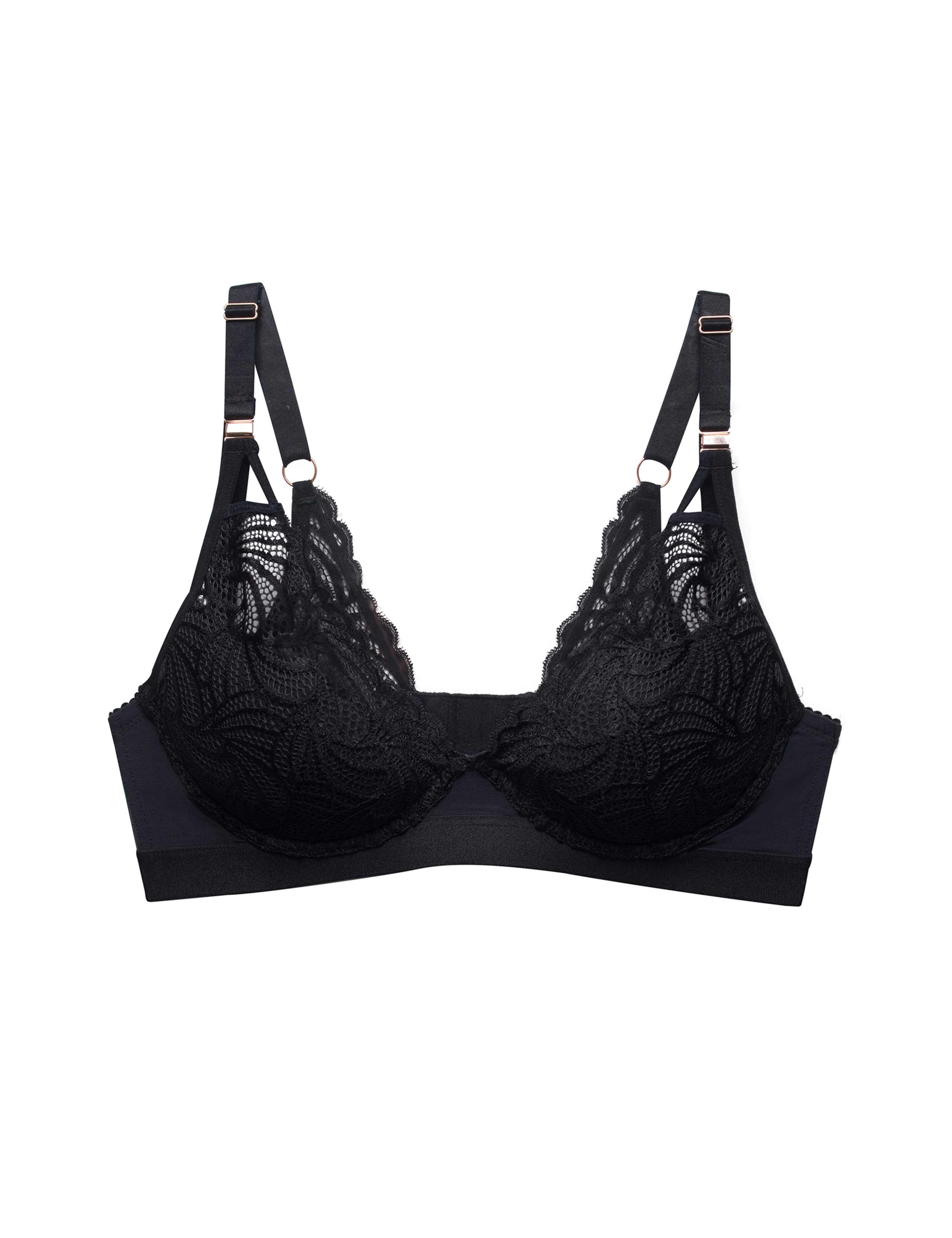 Warrior Plunge Lace Flexi Wired Nursing Bra C-G 2 of 9
