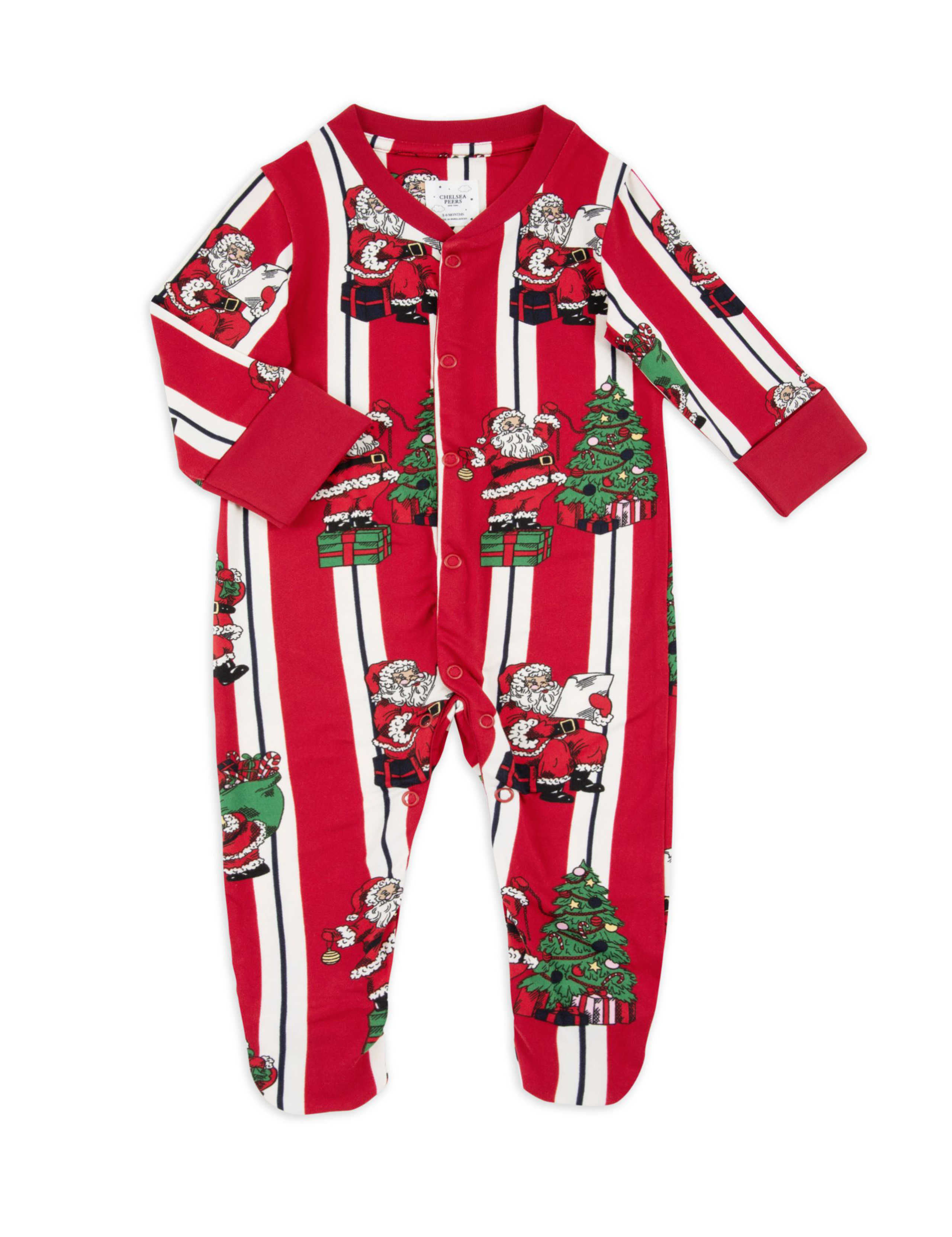 Candy Cane Festive Print Sleepsuit (0-6 Mths) 2 of 3