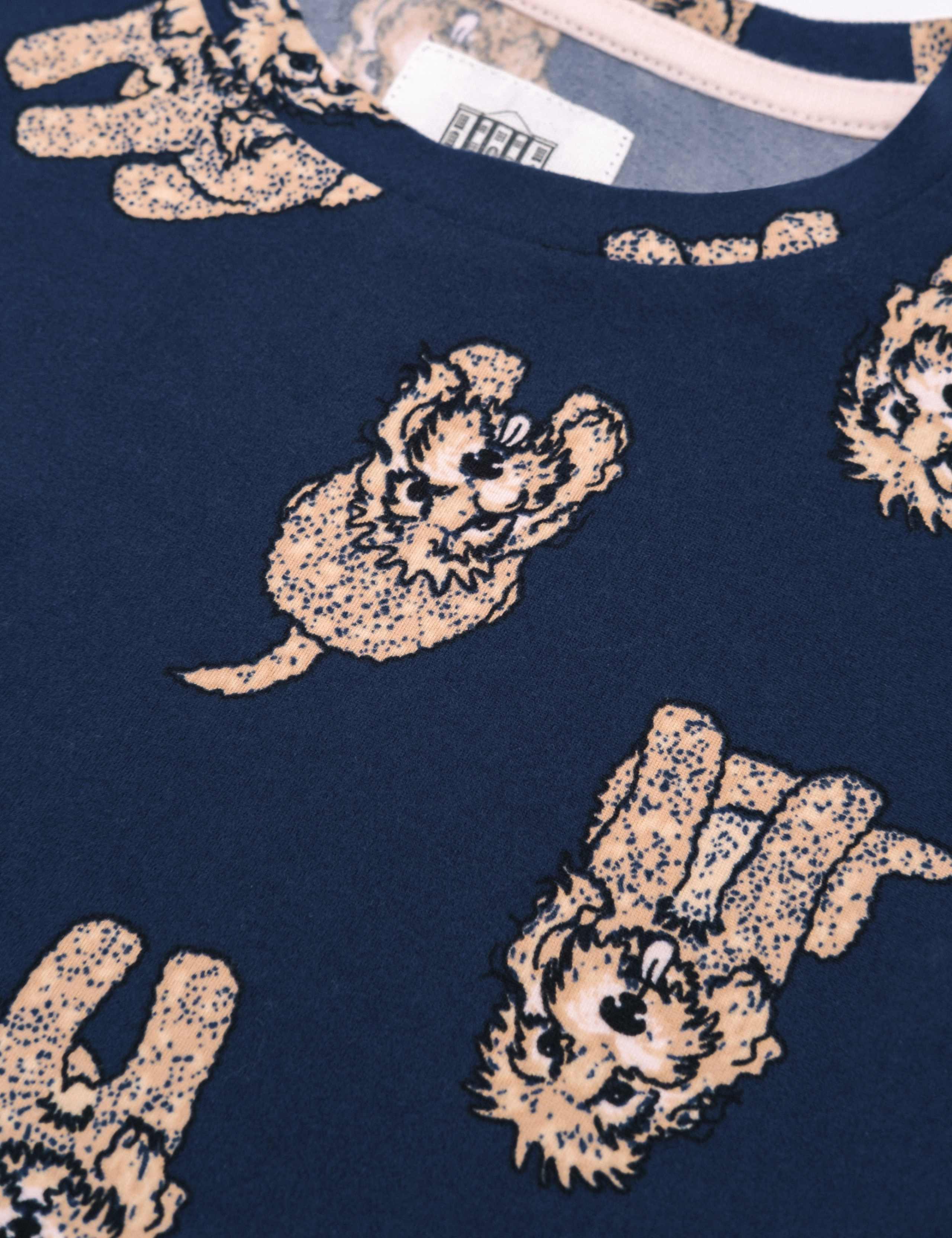 Dog Print Crew Neck Pyjamas (1-12 Yrs) 3 of 3