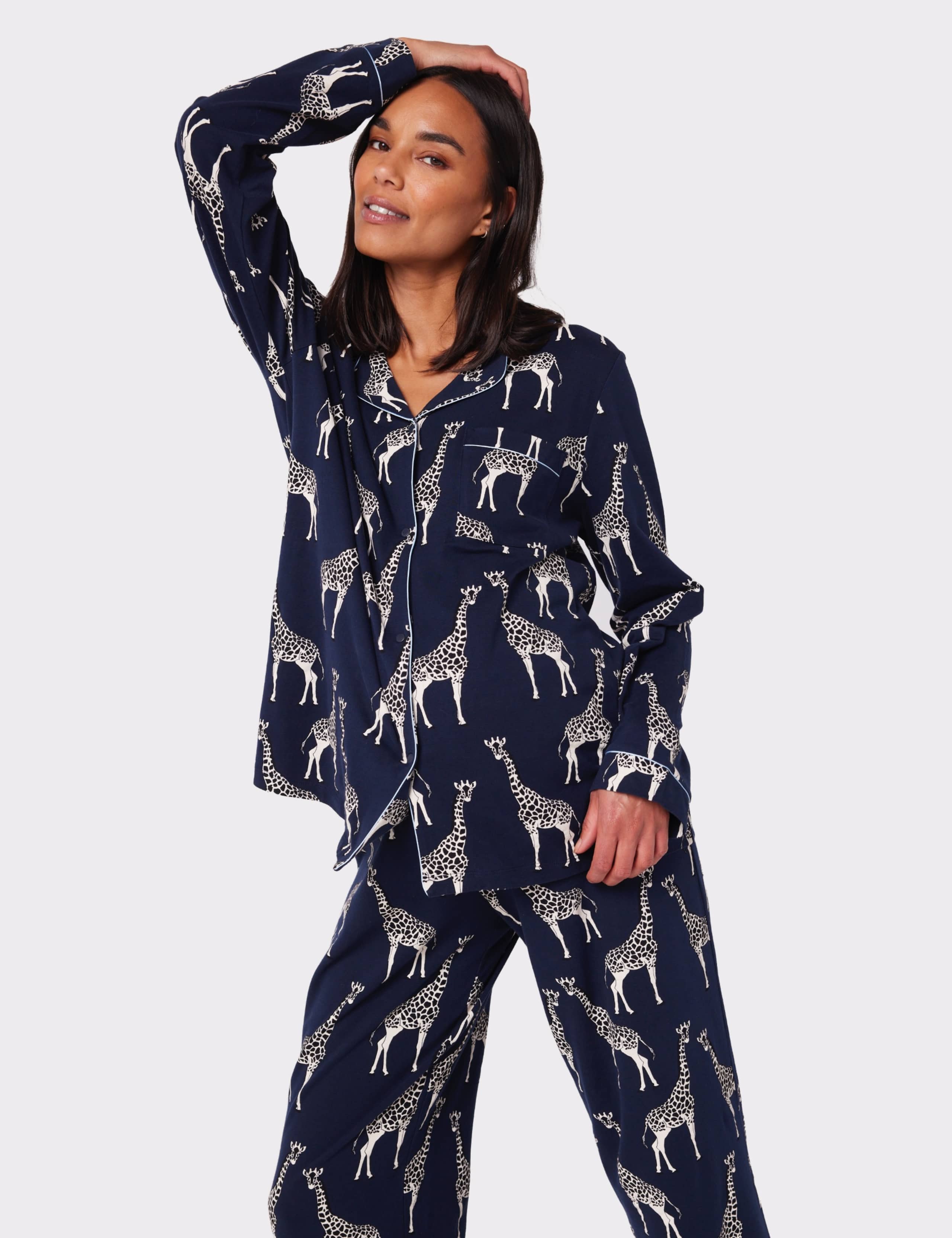 Jersey Giraffe Maternity Pyjama Set 3 of 5