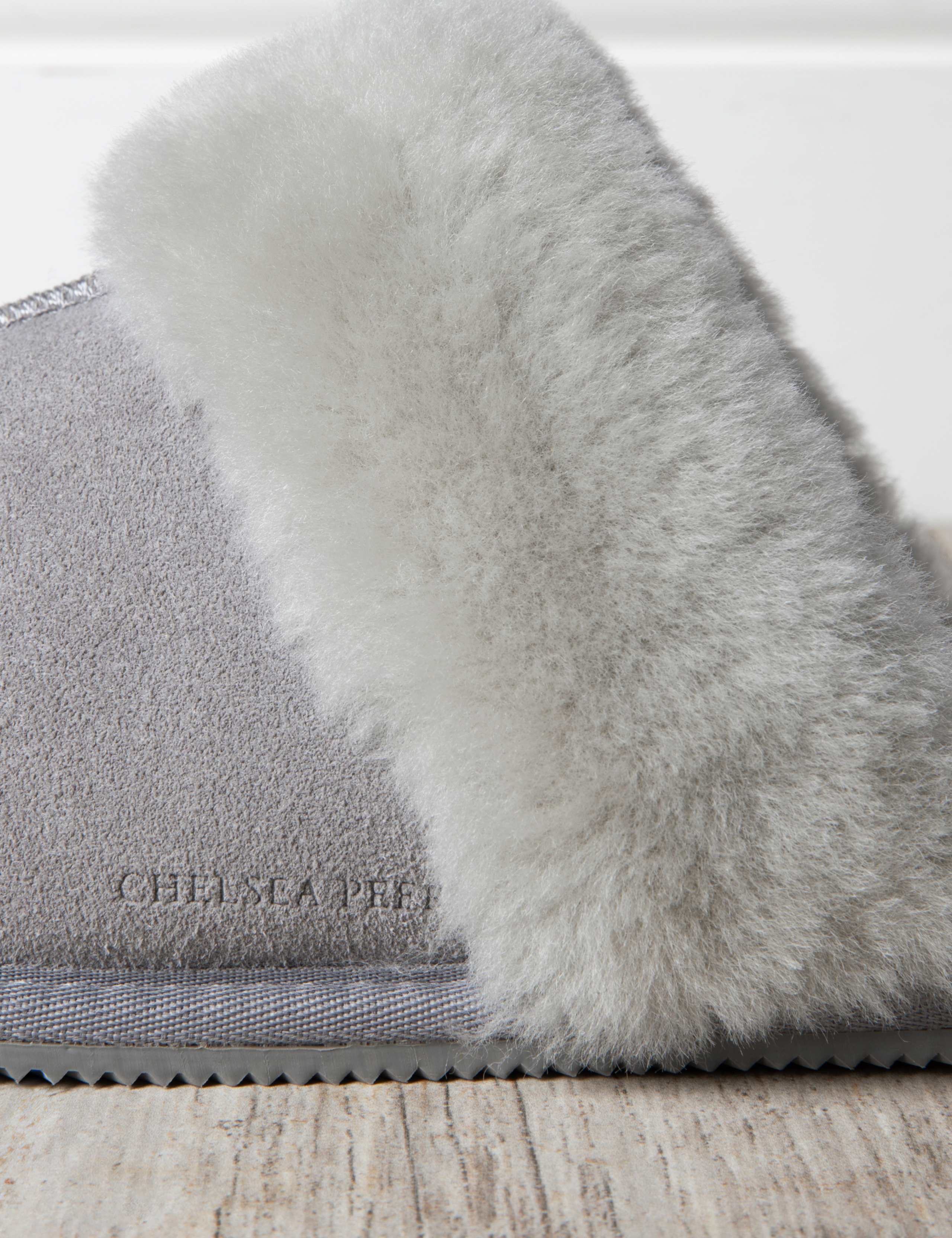 Suede Sheepskin Dome Mule Slippers 2 of 4