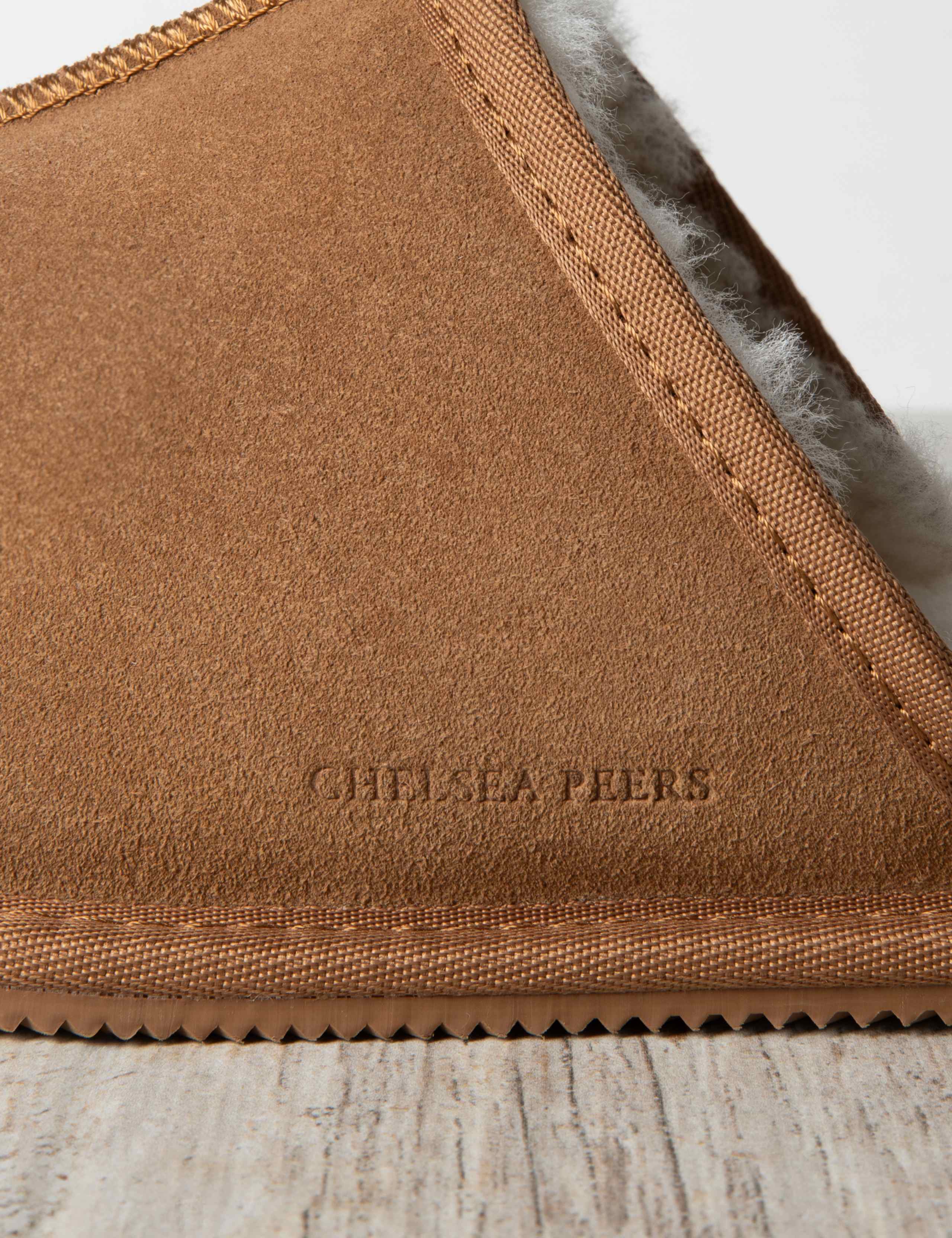 Suede Sheepskin Lined Mule Slippers 2 of 5
