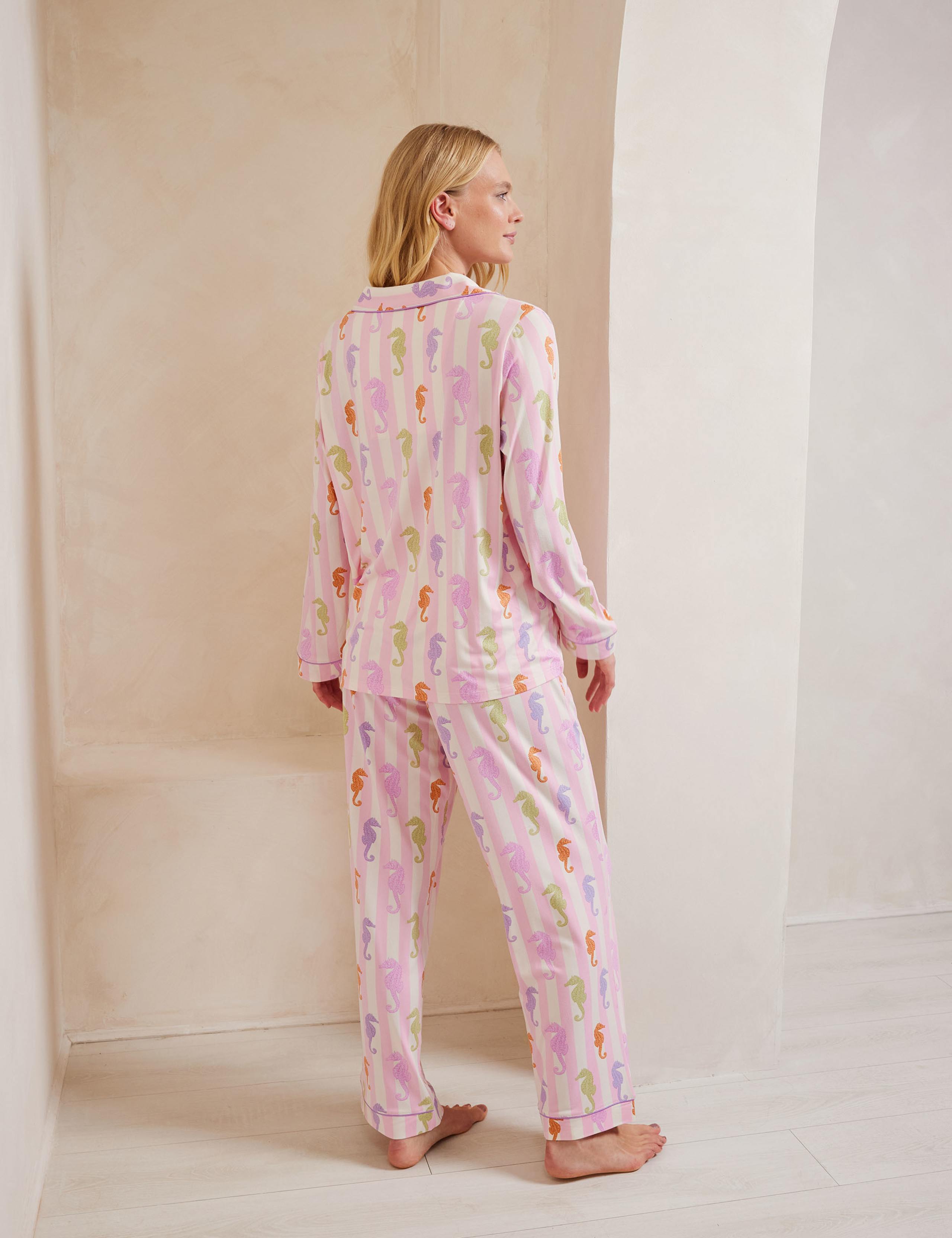 Maternity Jersey Seahorse Revere Pyjama Set 2 of 5