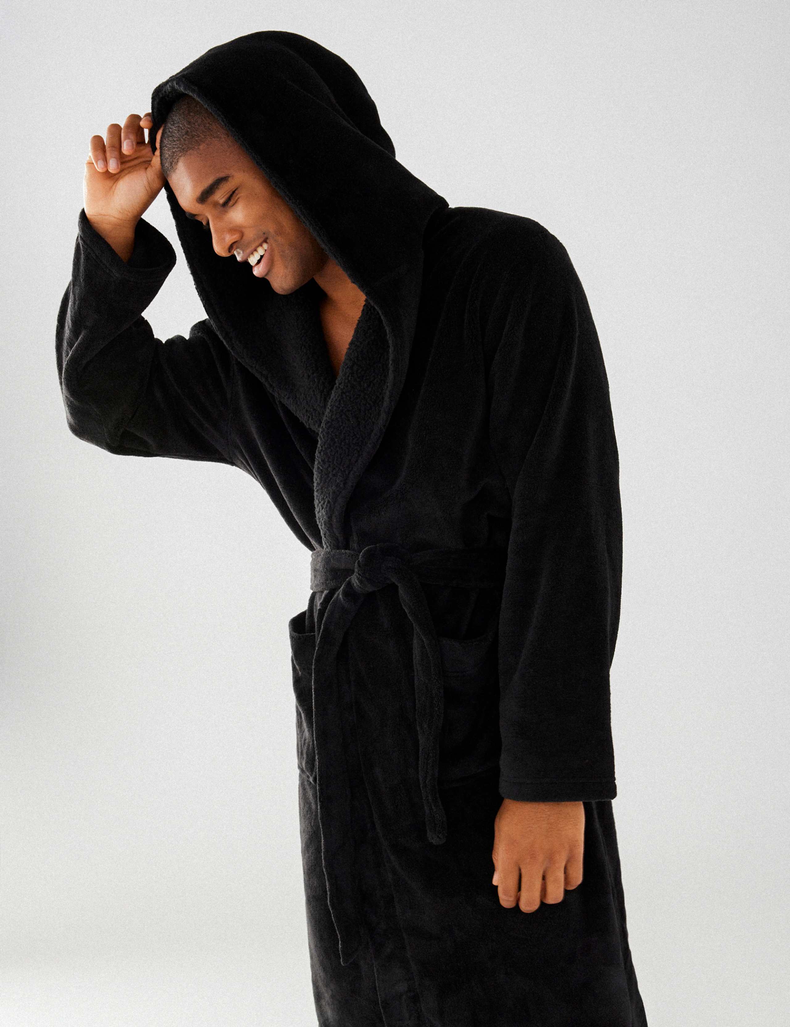 Cosy Hooded Dressing Gown 5 of 5