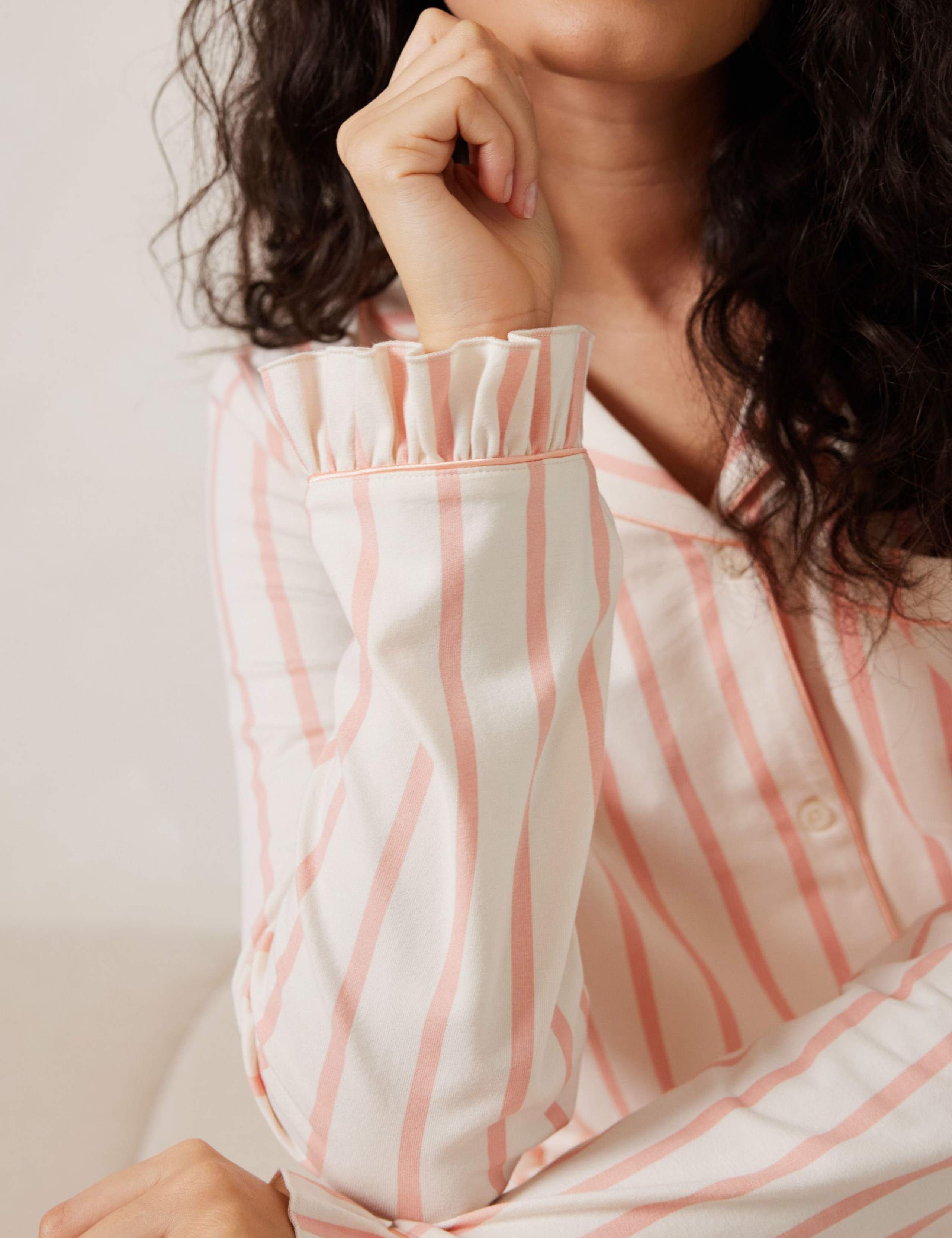 Jersey Striped Pyjama Set 4 of 6