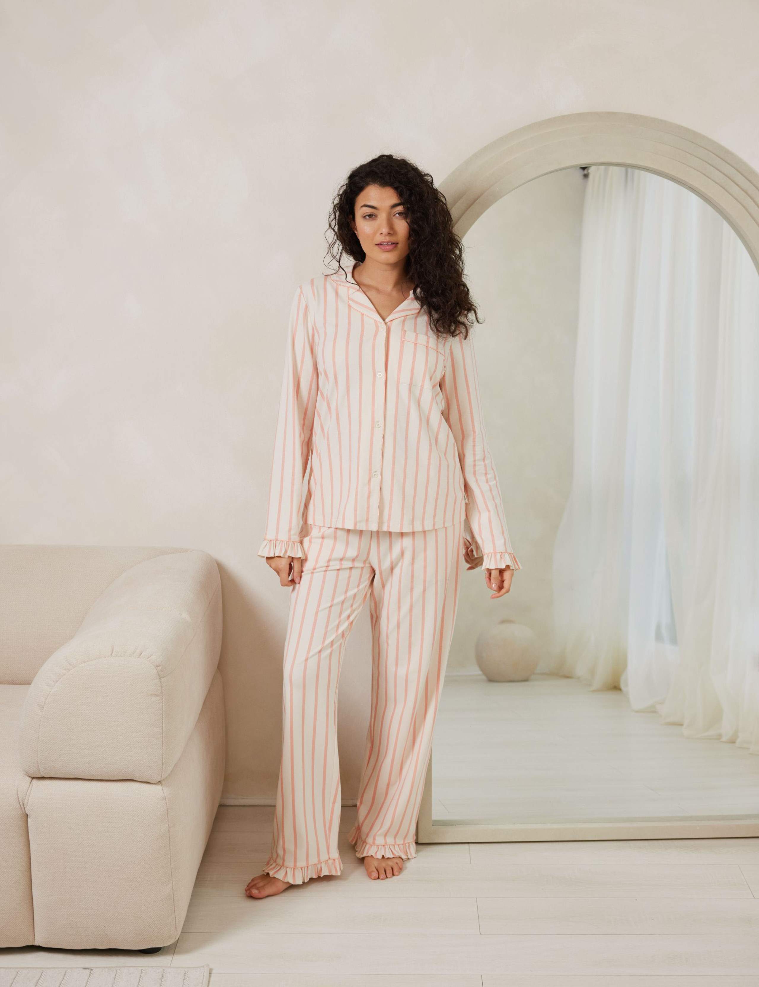 Jersey Striped Pyjama Set 6 of 6