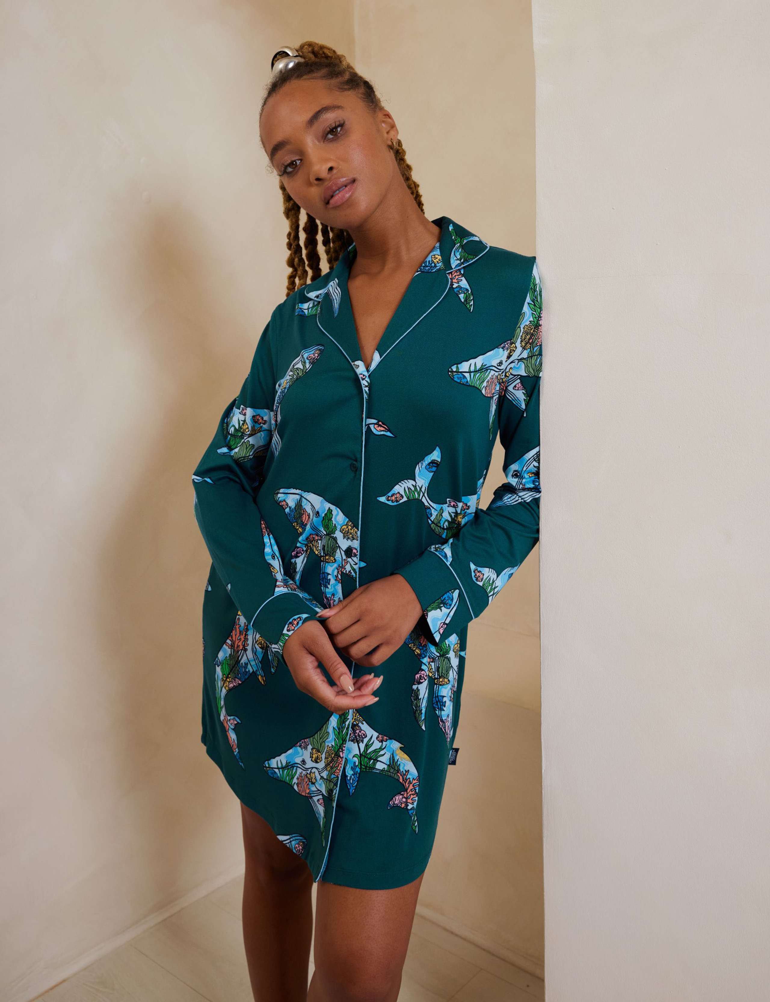 Jersey Whale Printed Nightshirt 3 of 7