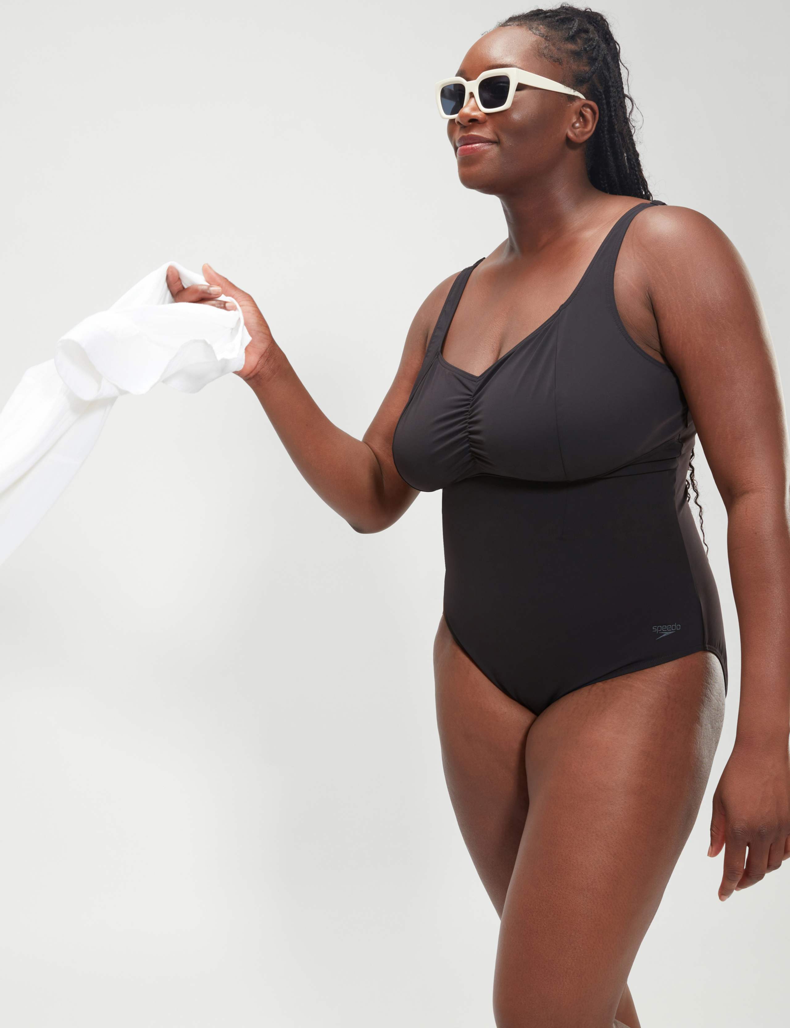 Shaping Plus Size AquaNite 1 Piece Swimsuit 7 of 7