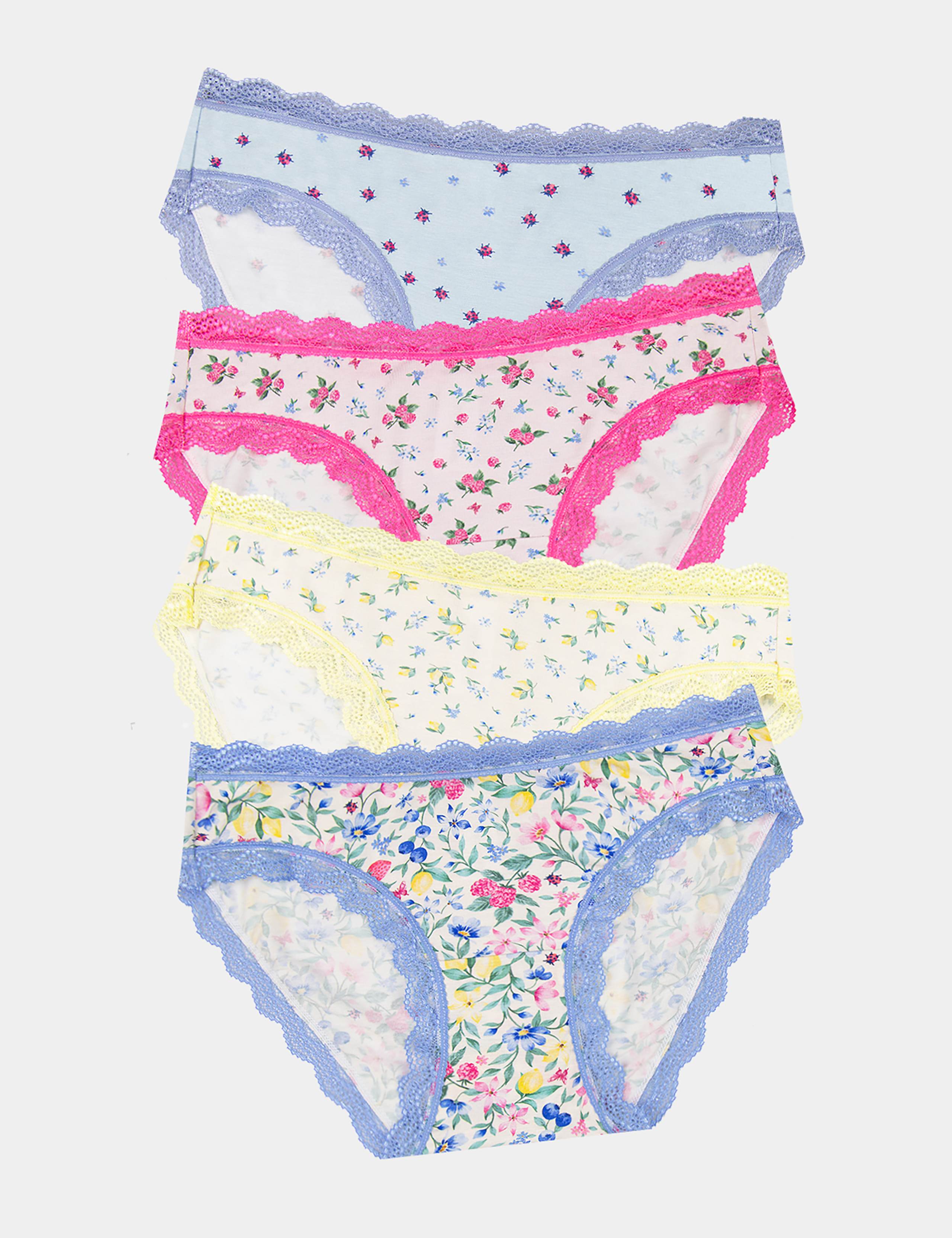 4pk Summer Garden Modal Knickers 1 of 6