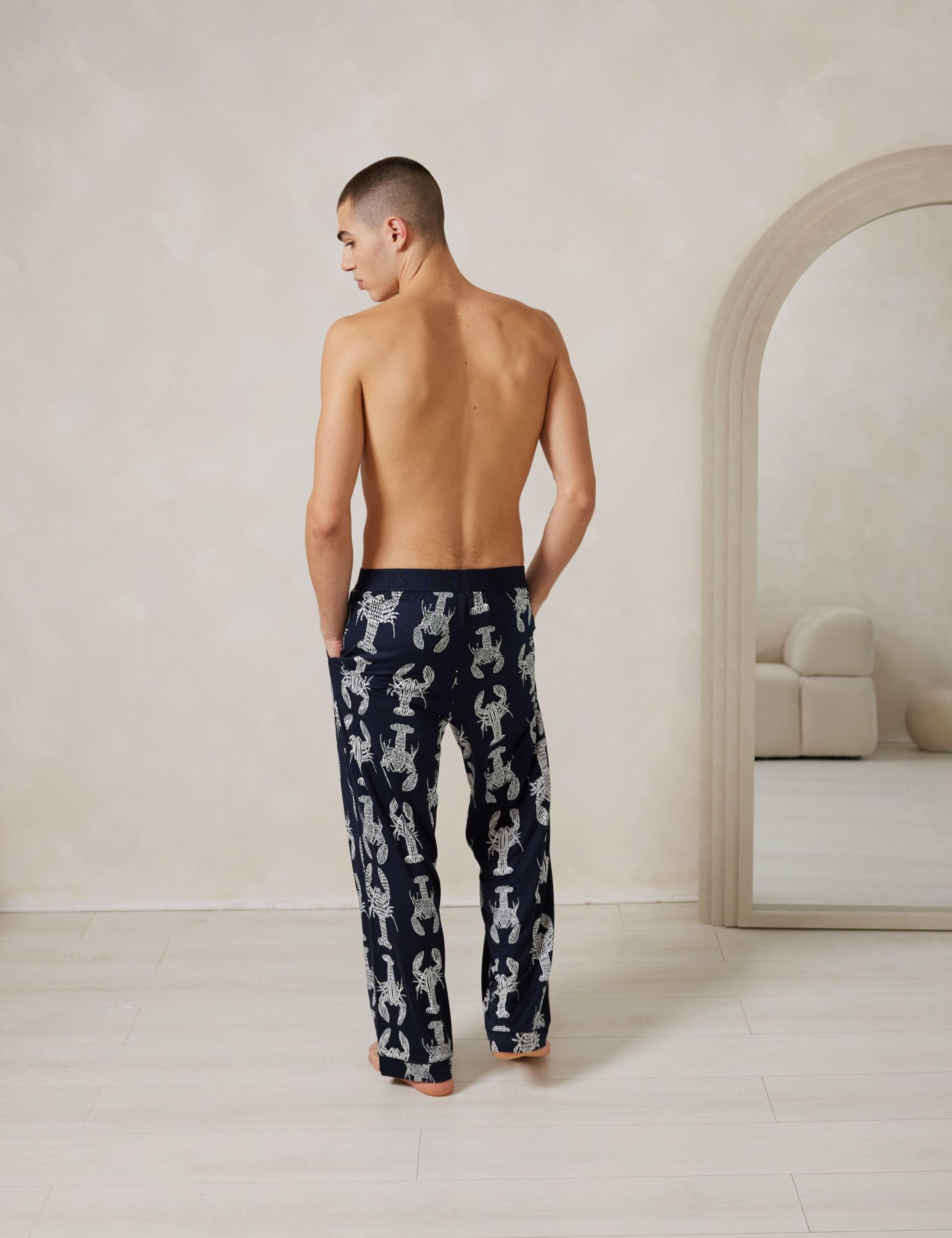 Lobster Print Pyjama Bottoms 3 of 6