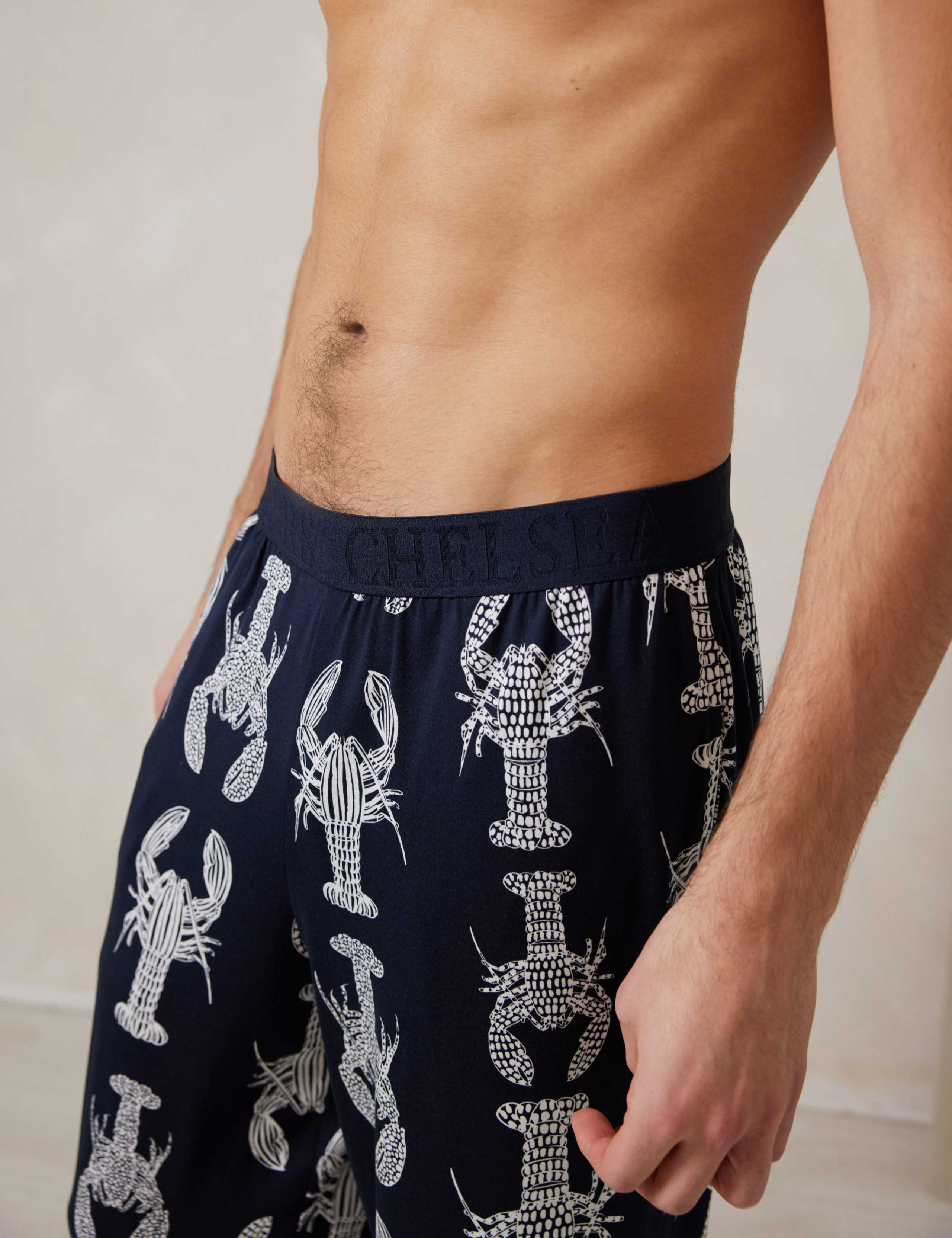 Lobster Print Pyjama Bottoms 6 of 6