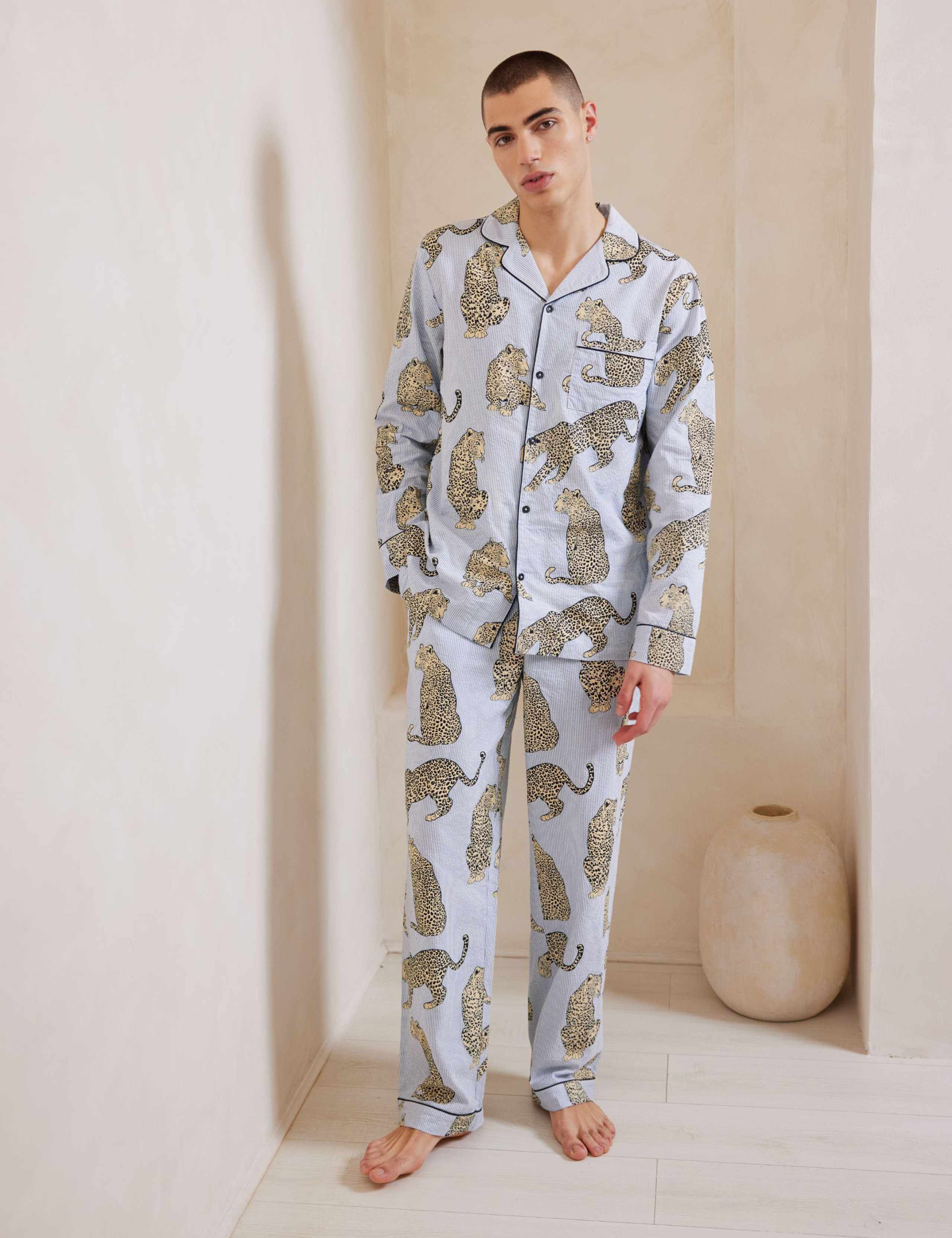 Pure Cotton Printed Pyjama Set 6 of 6