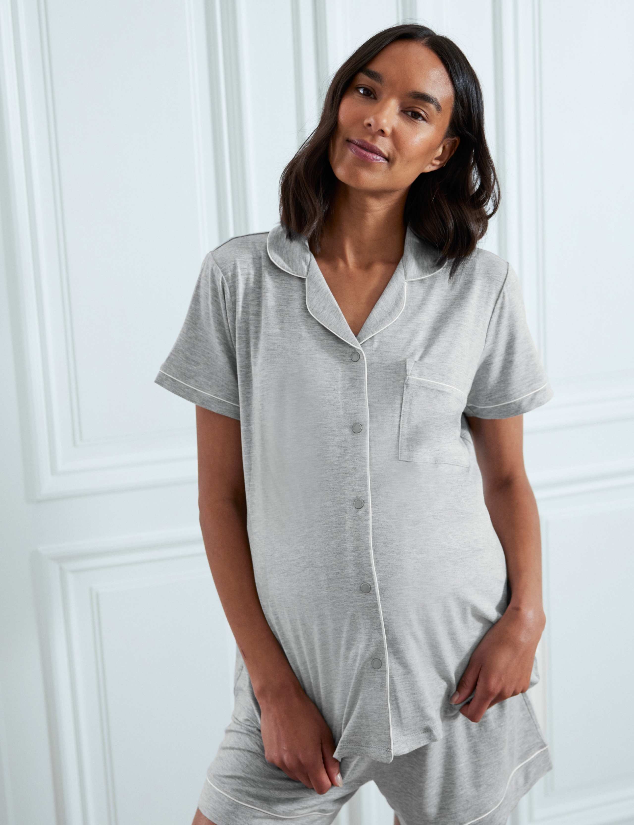 Modal Rich Maternity Pyjama Set 4 of 5
