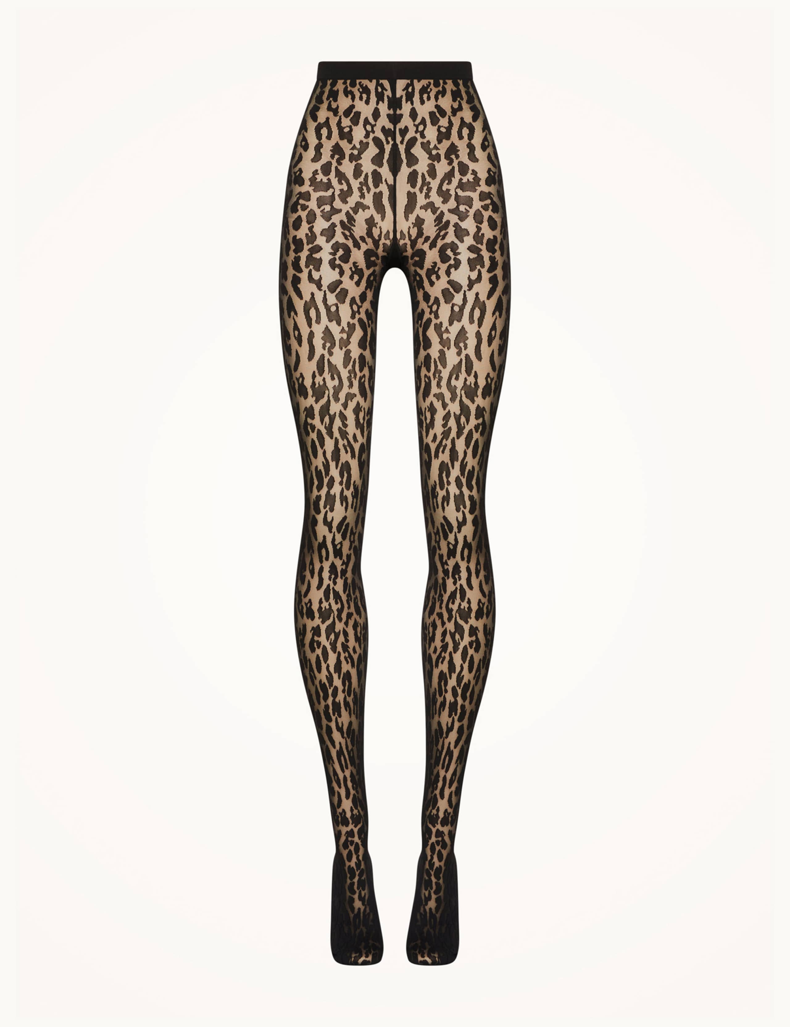20 Denier Sheer Leopard Print Tights 2 of 3