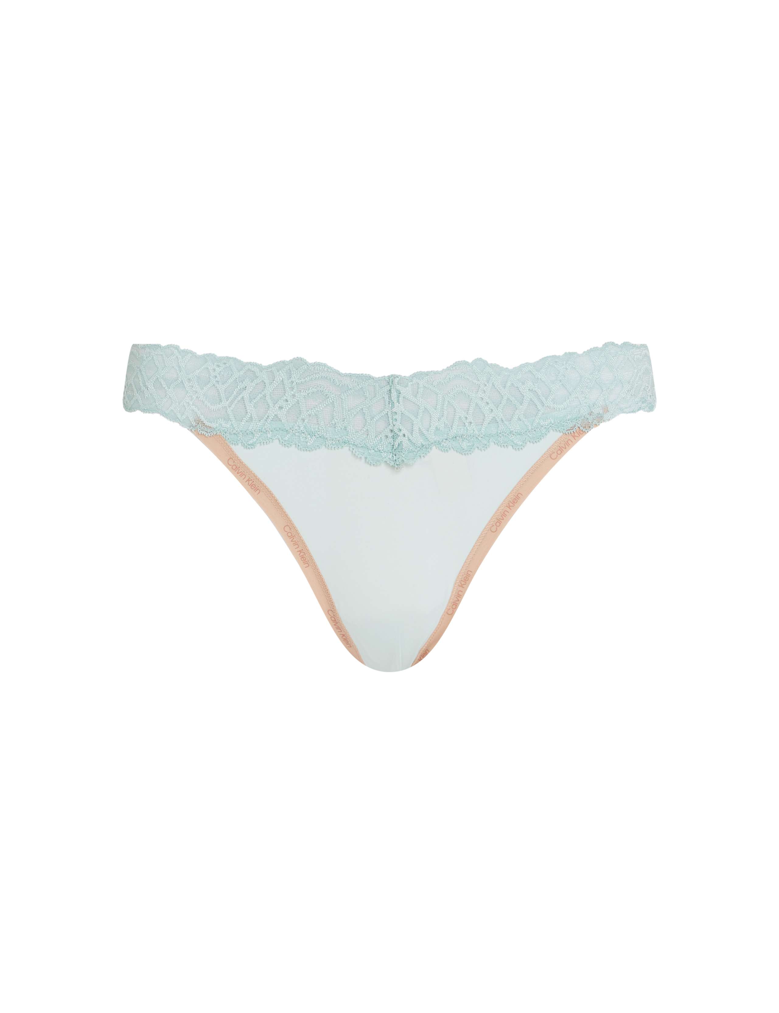 Attraction Microfibre Lace Thong 2 of 6