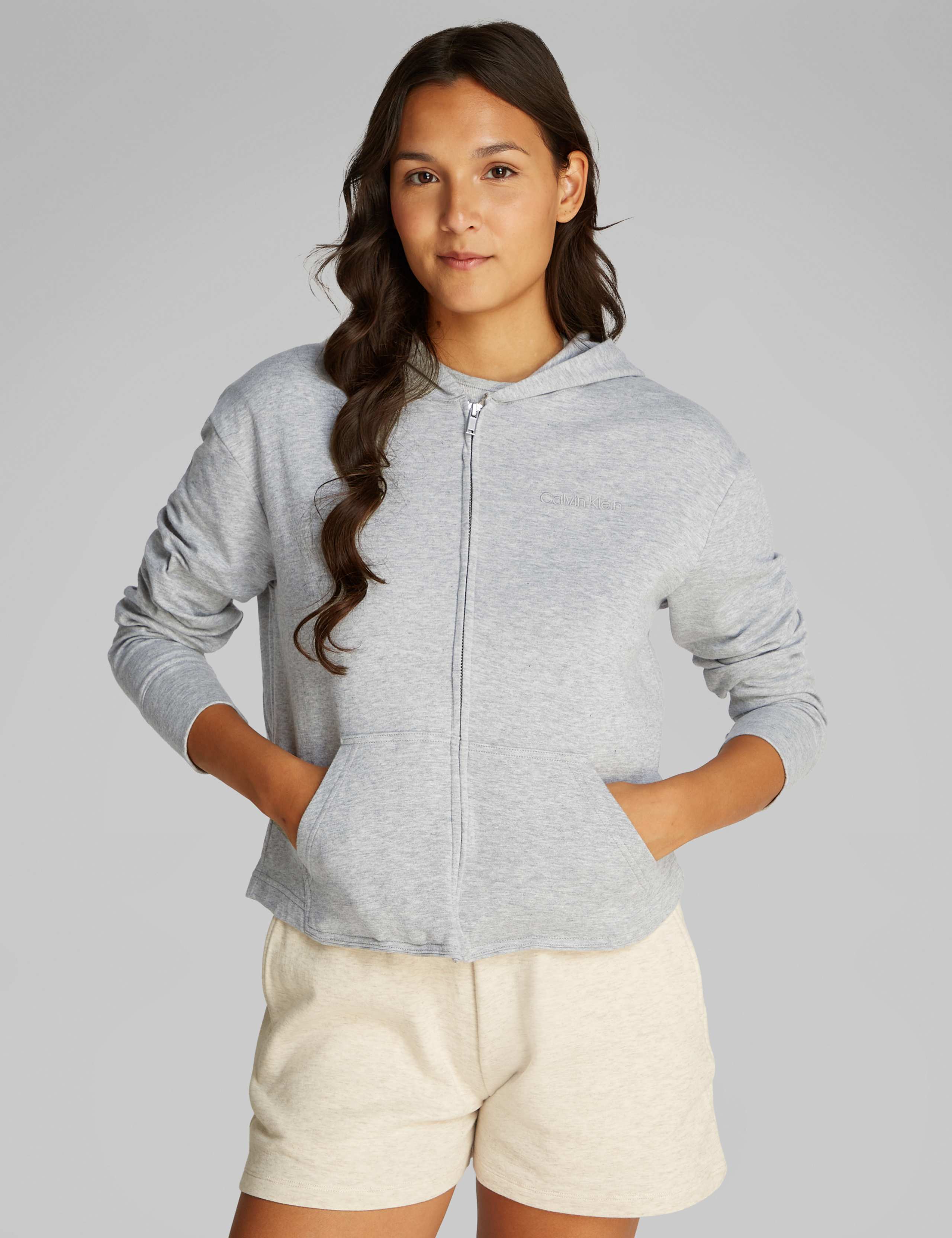 Modern Terry Cotton Rich Zip Lounge Hoodie 1 of 5