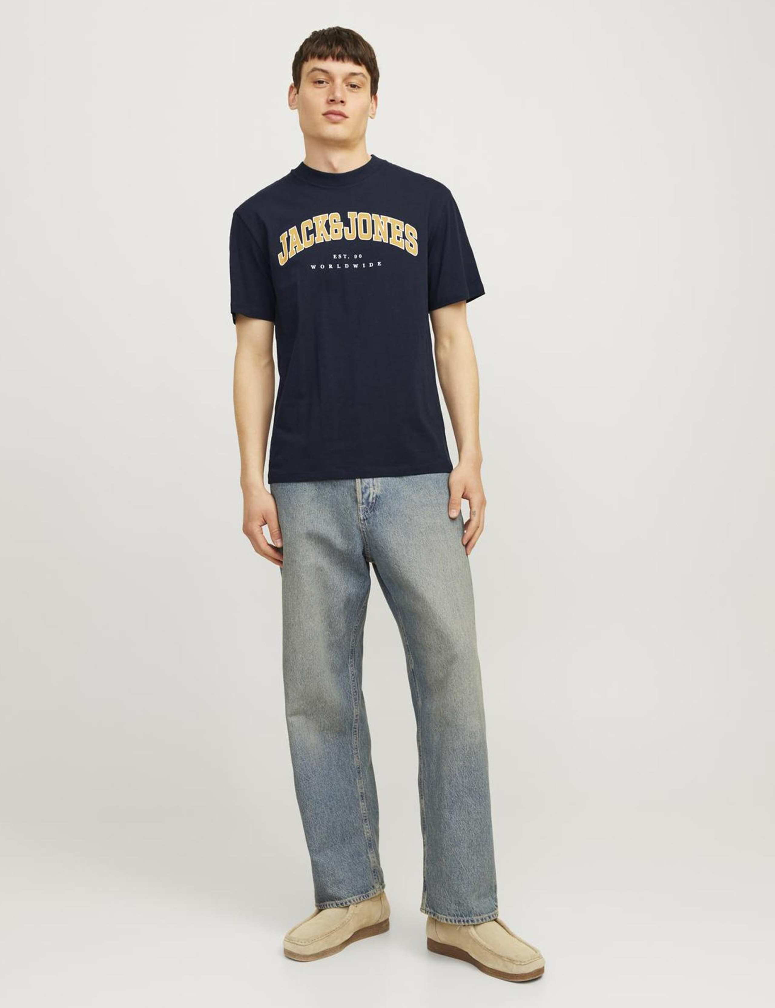Pure Cotton Logo Graphic Crew Neck T-Shirt 3 of 7