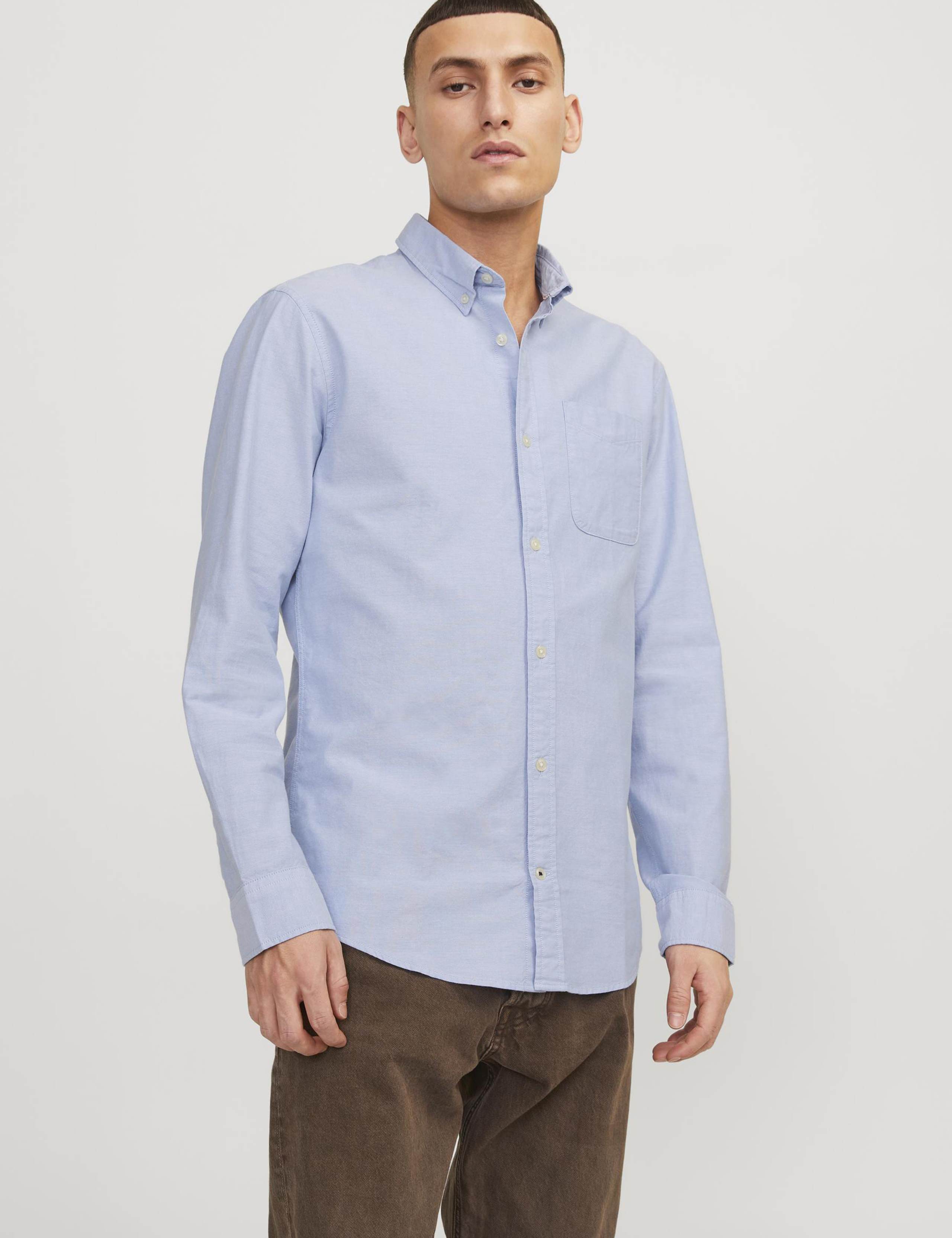 Slim Fit Pure Cotton Oxford Shirt 1 of 7