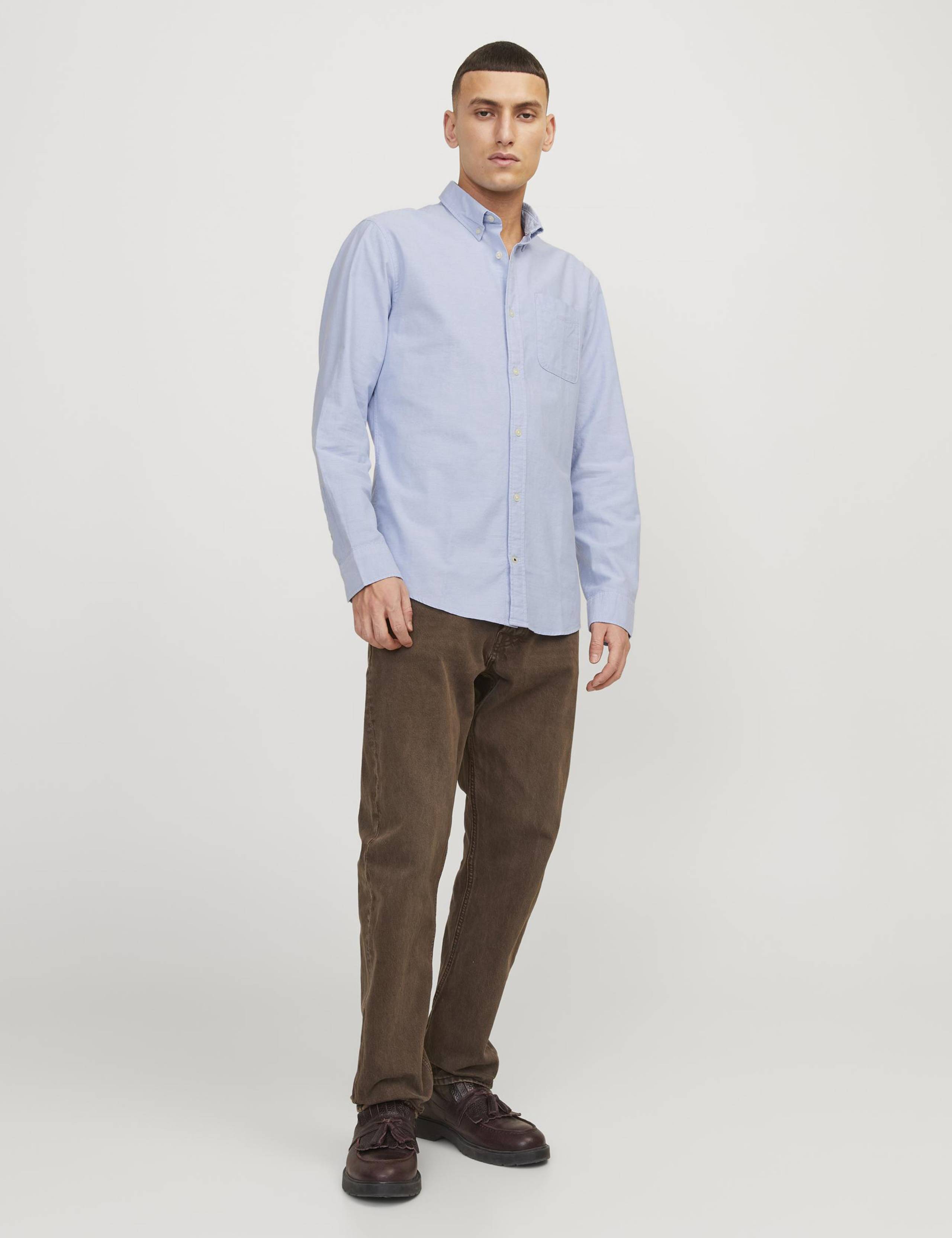 Slim Fit Pure Cotton Oxford Shirt 3 of 7