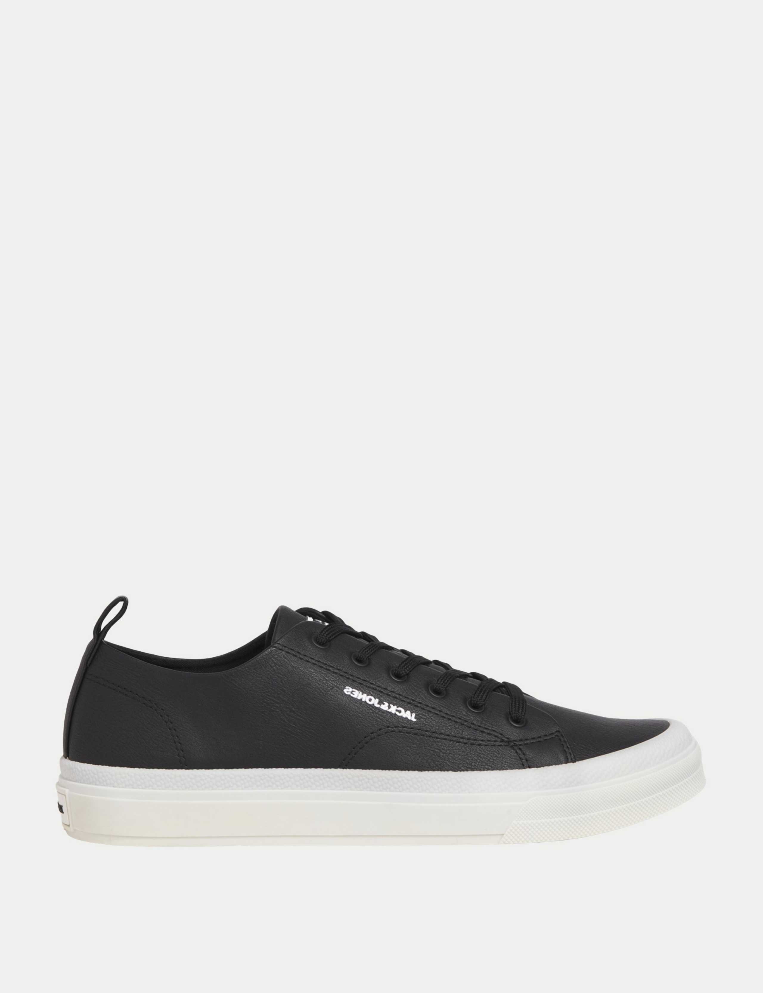 Faux Leather Lace Up Trainers 1 of 8