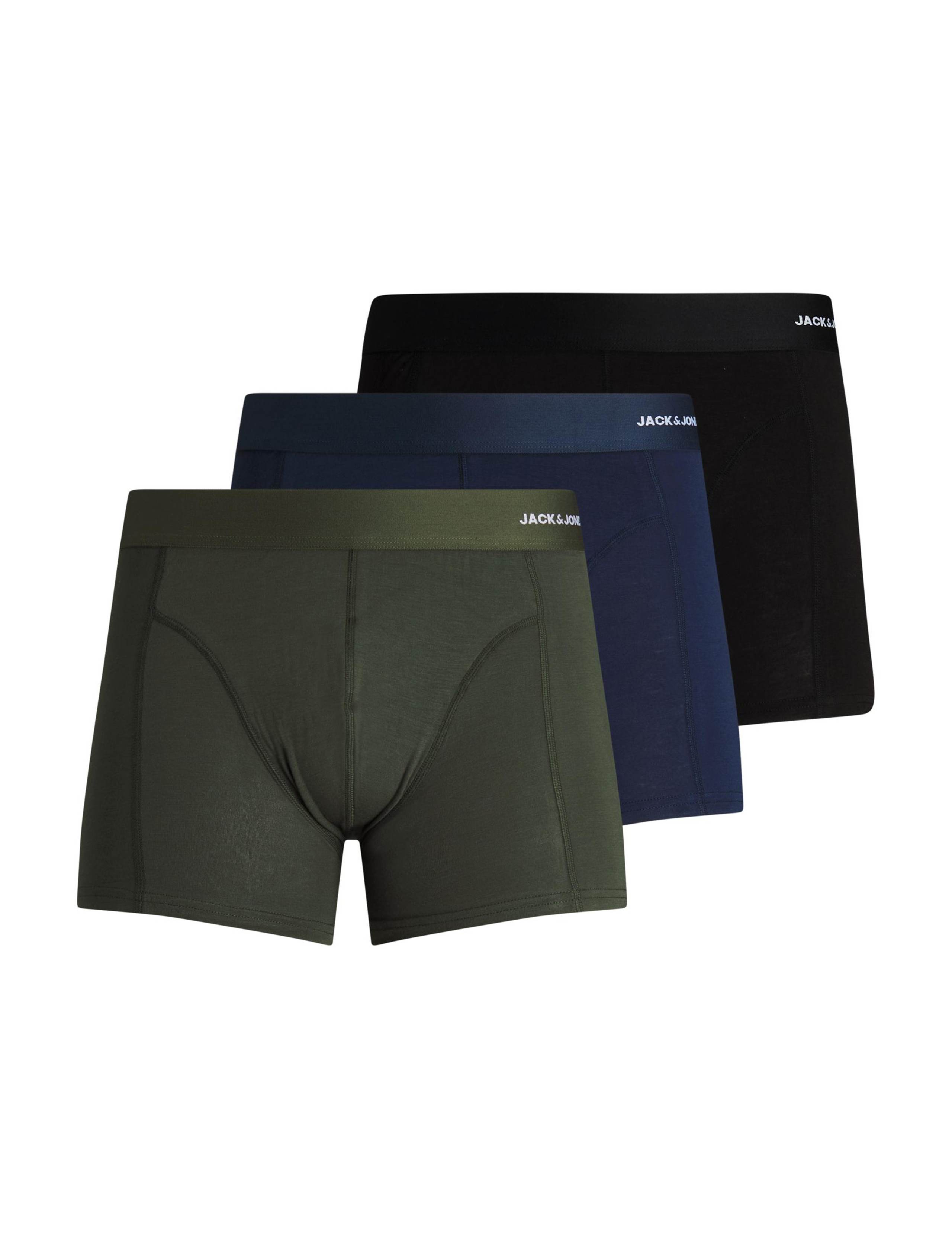 3 Pack Cotton Blend Trunks 1 of 7