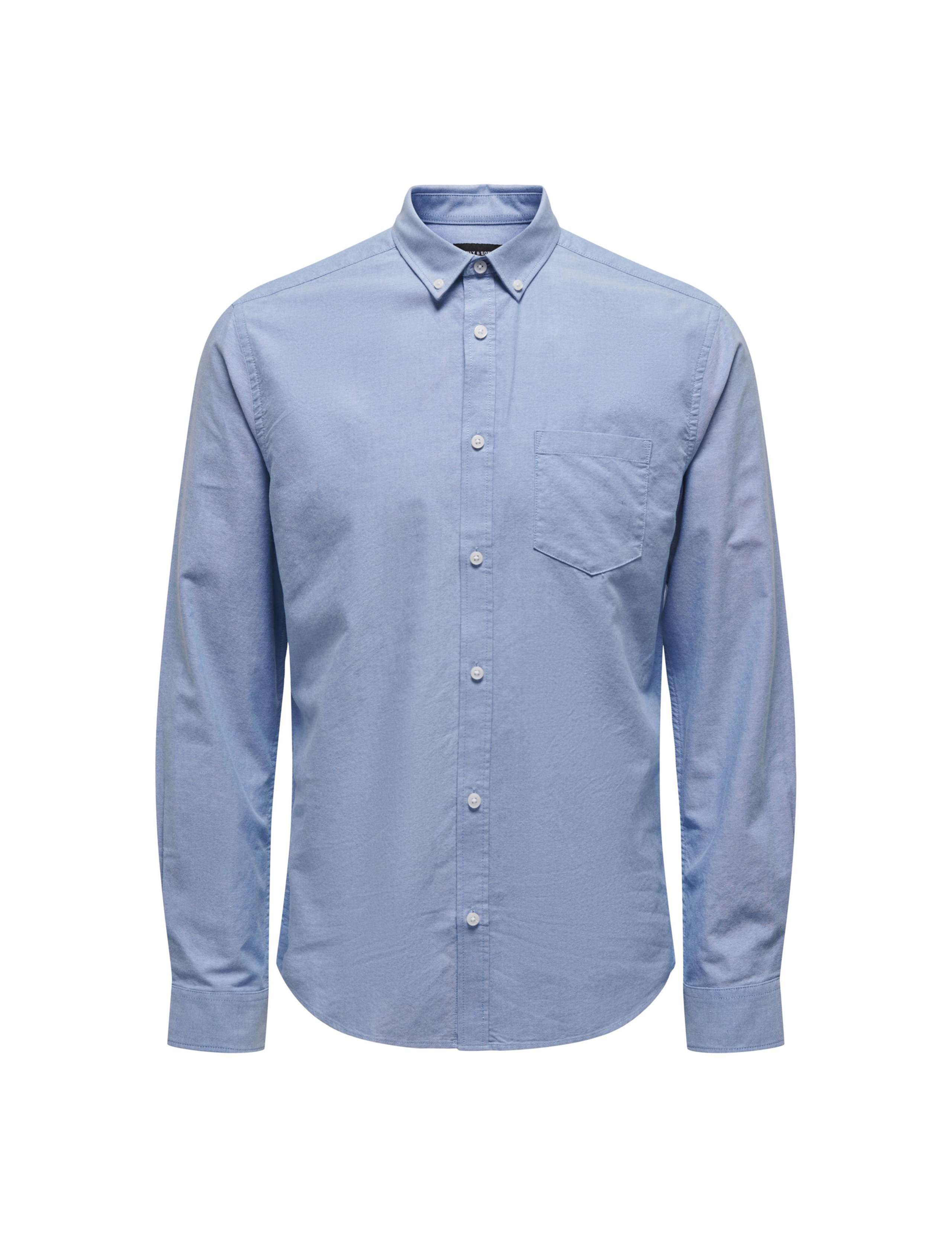 Slim Fit Cotton Rich Oxford Shirt 2 of 5