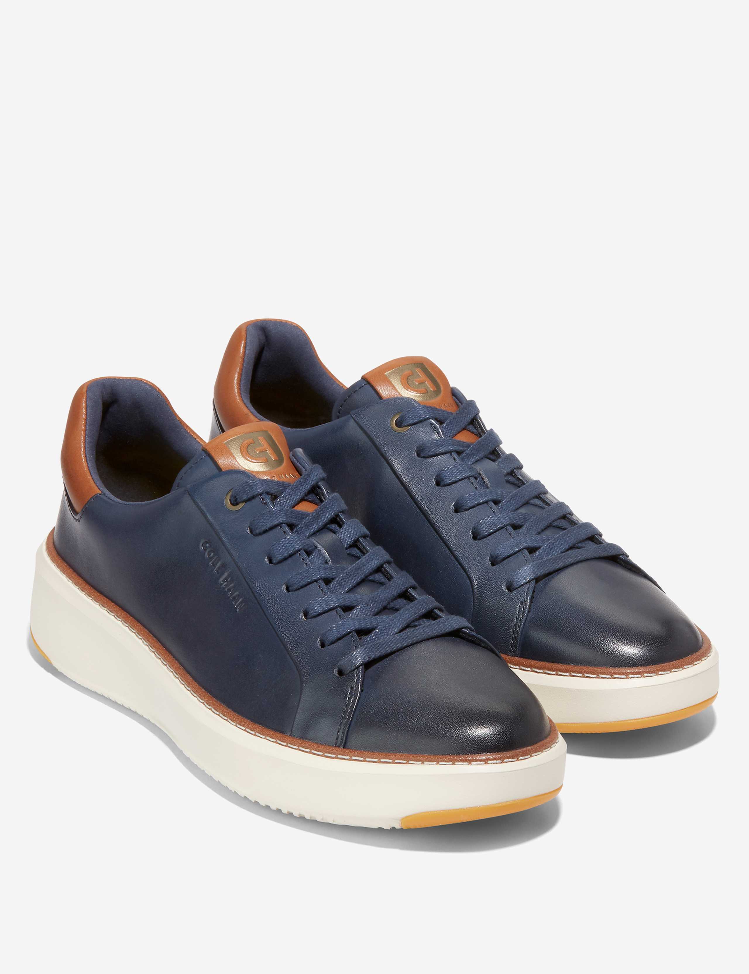 Grandpro Topspin Leather Lace Up Trainers 2 of 6