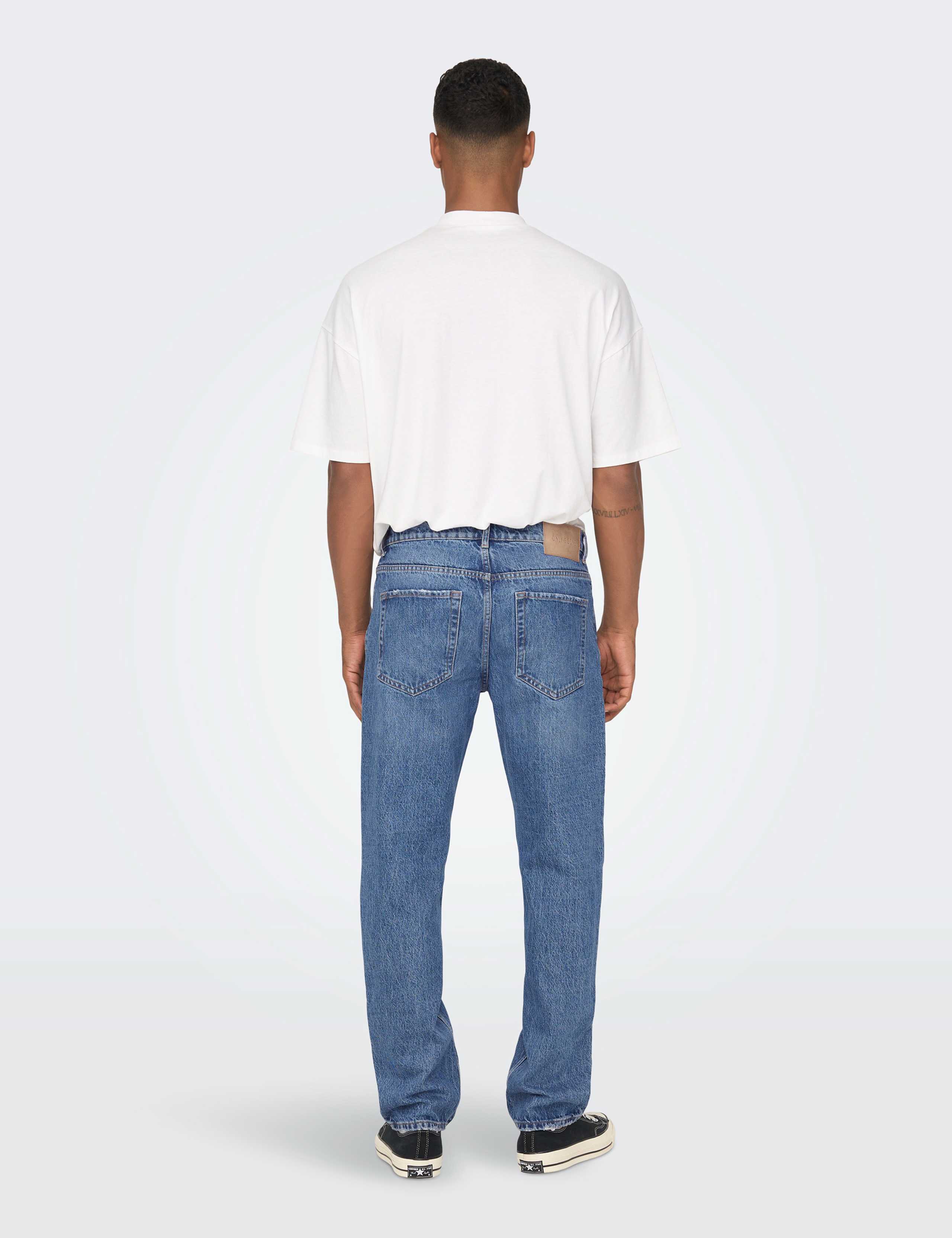 Straight Fit Pure Cotton 5 Pocket Jeans 4 of 7