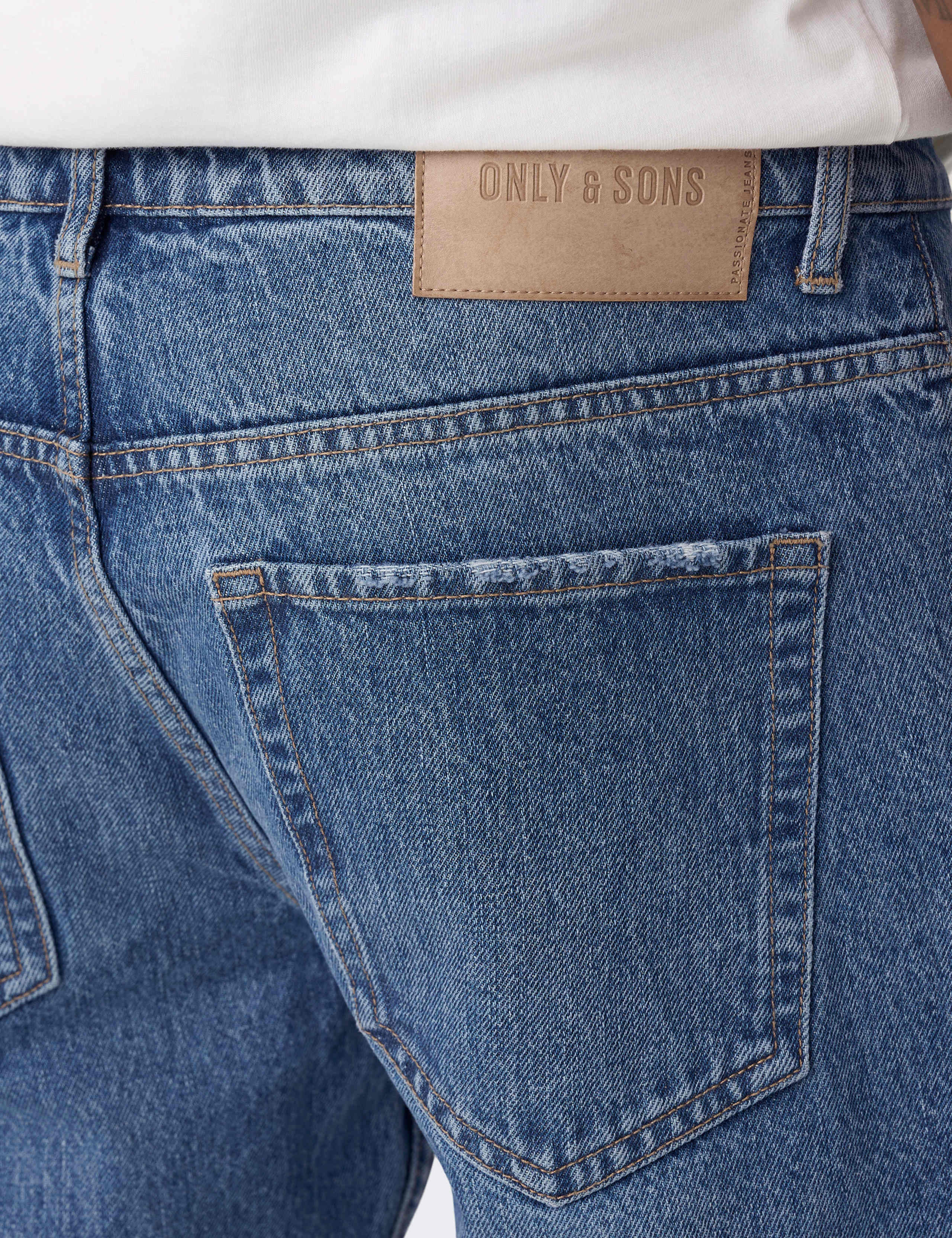 Straight Fit Pure Cotton 5 Pocket Jeans 6 of 7