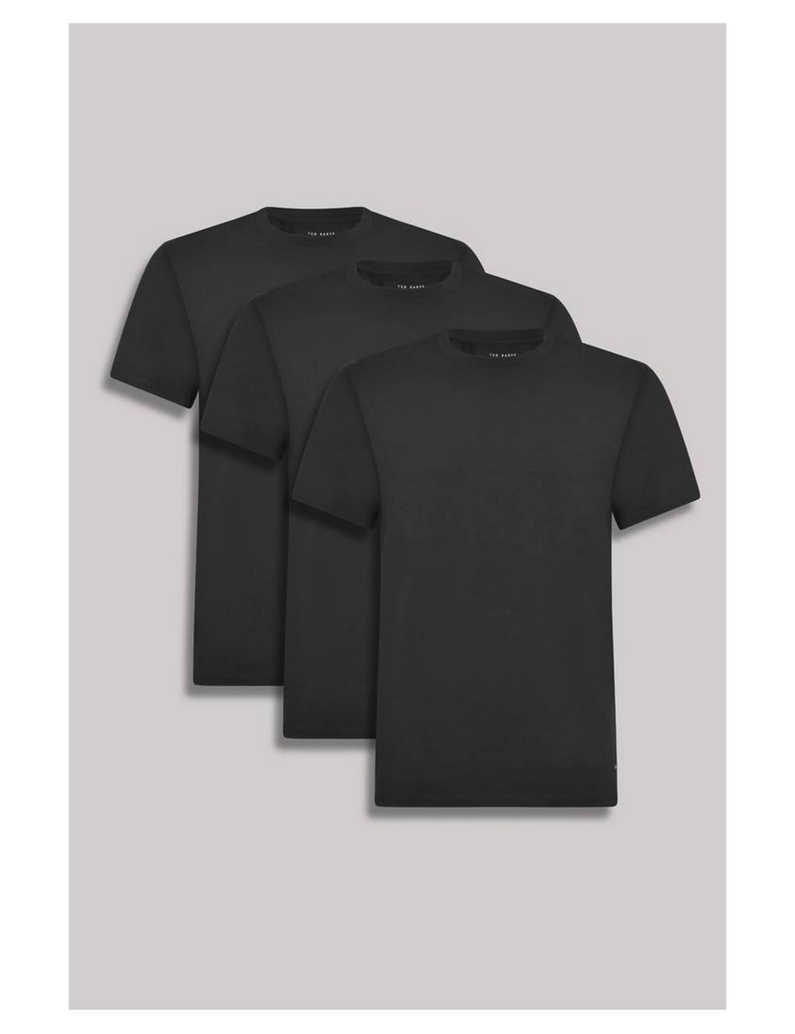3 Pack Cotton Rich Crew Neck T-Shirts 1 of 3