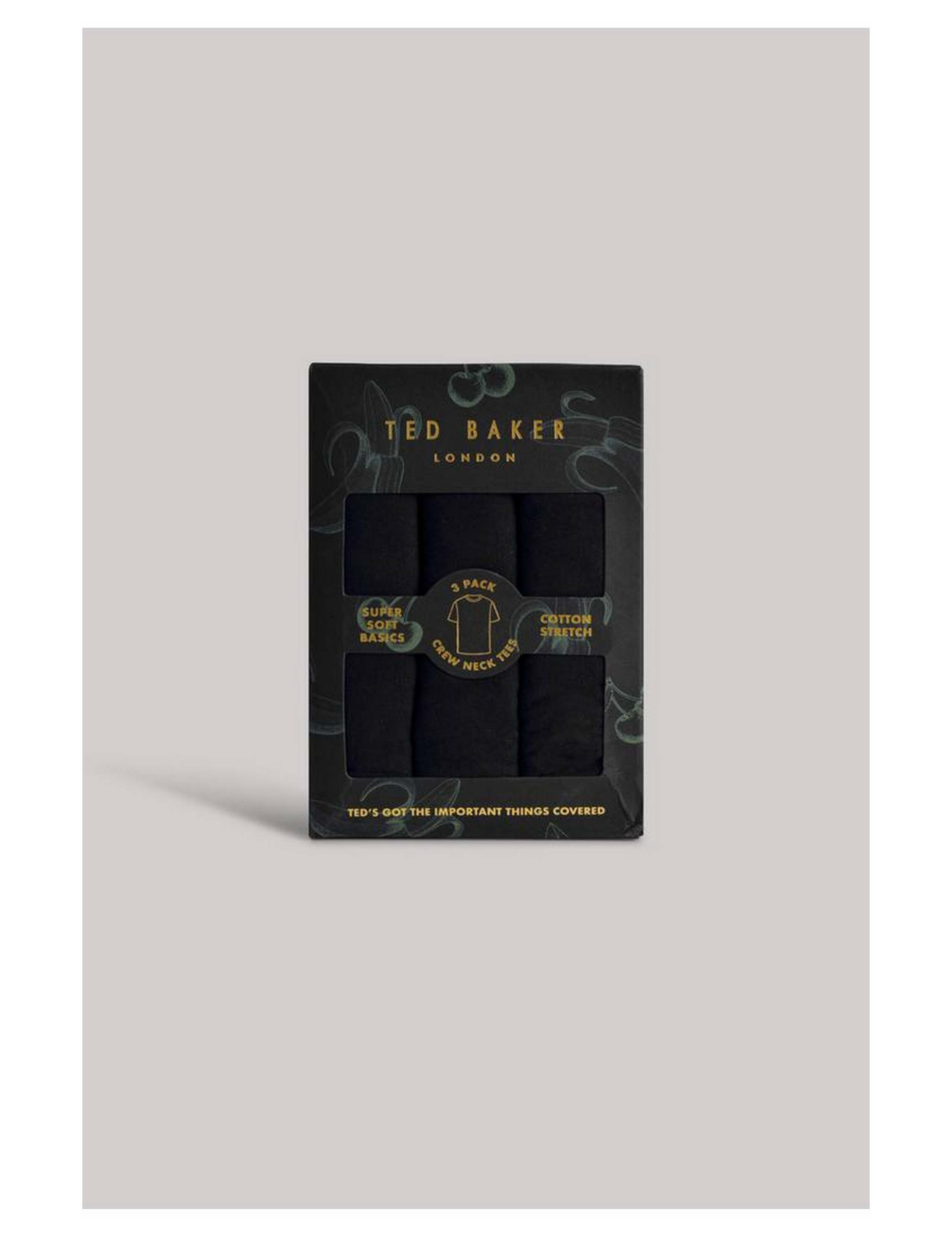 3 Pack Cotton Rich Crew Neck T-Shirts 2 of 3