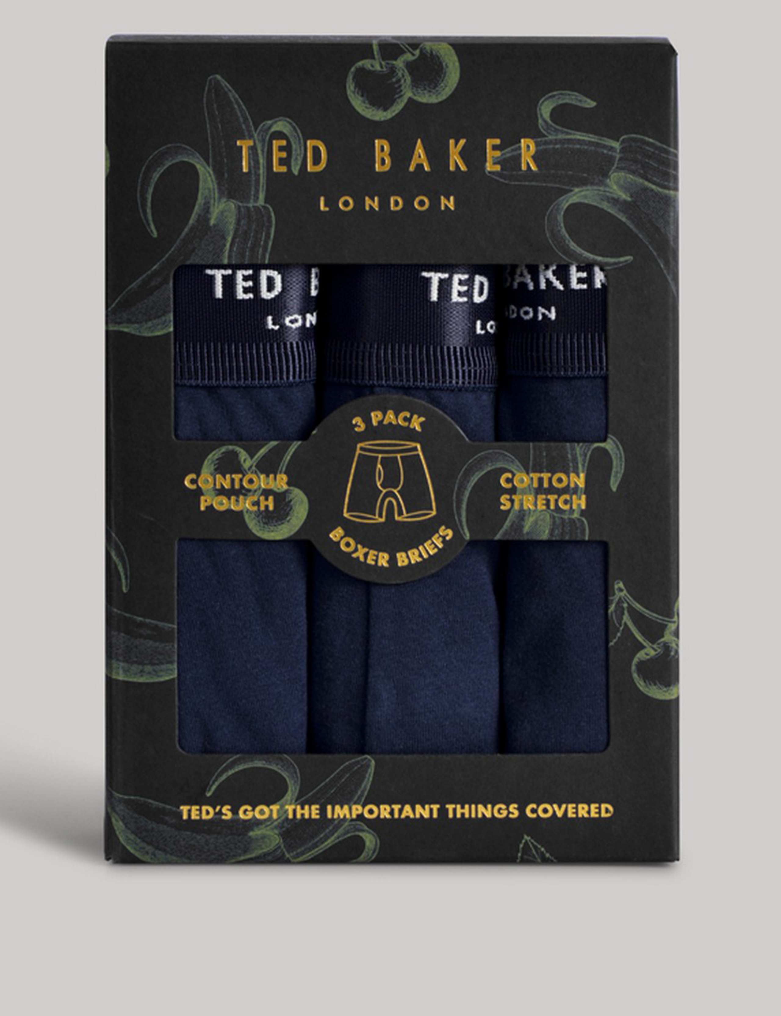 3pk Longer Length Cotton Rich Trunks 2 of 4