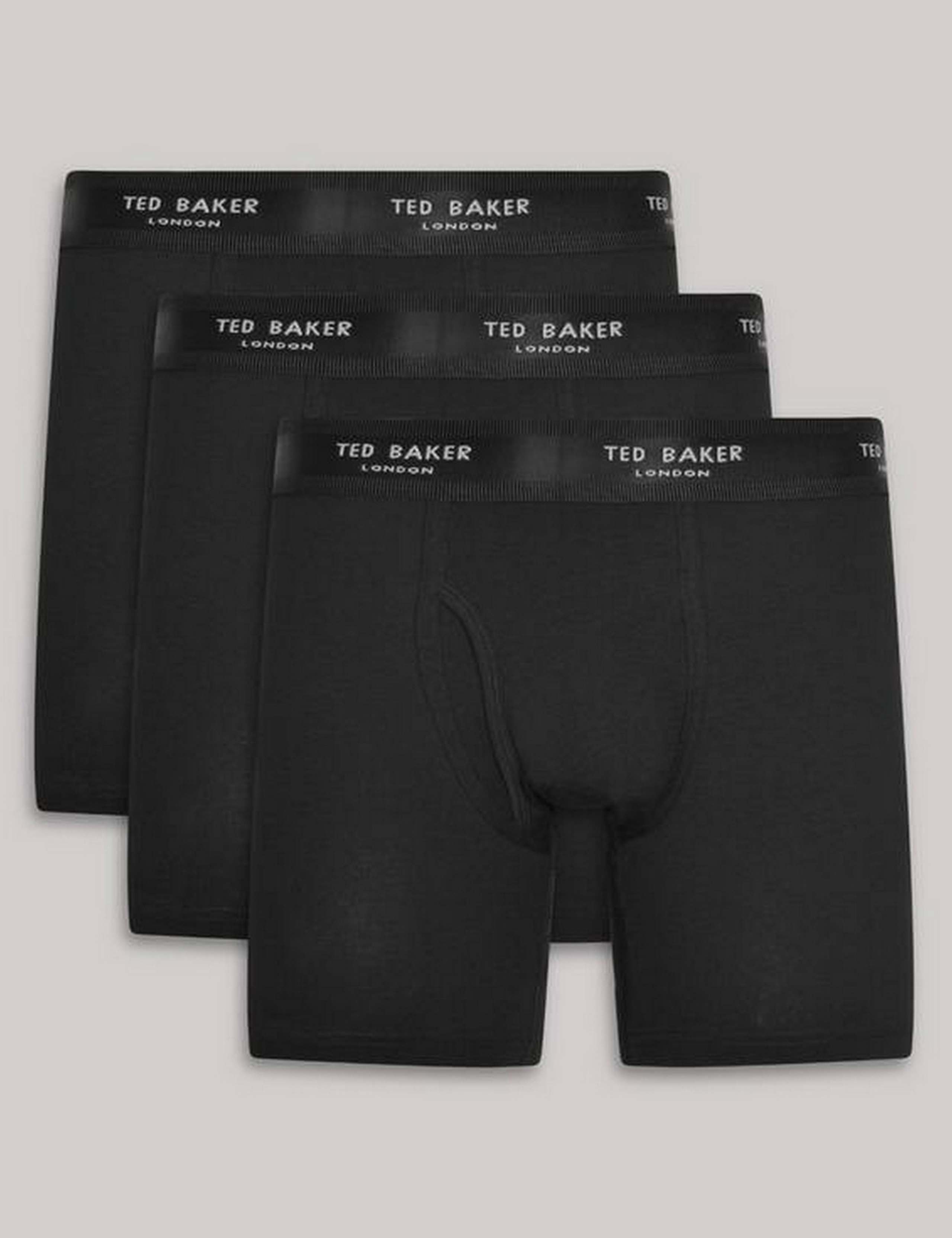 3 Pack Longer Length Cotton Rich Trunks 1 of 4