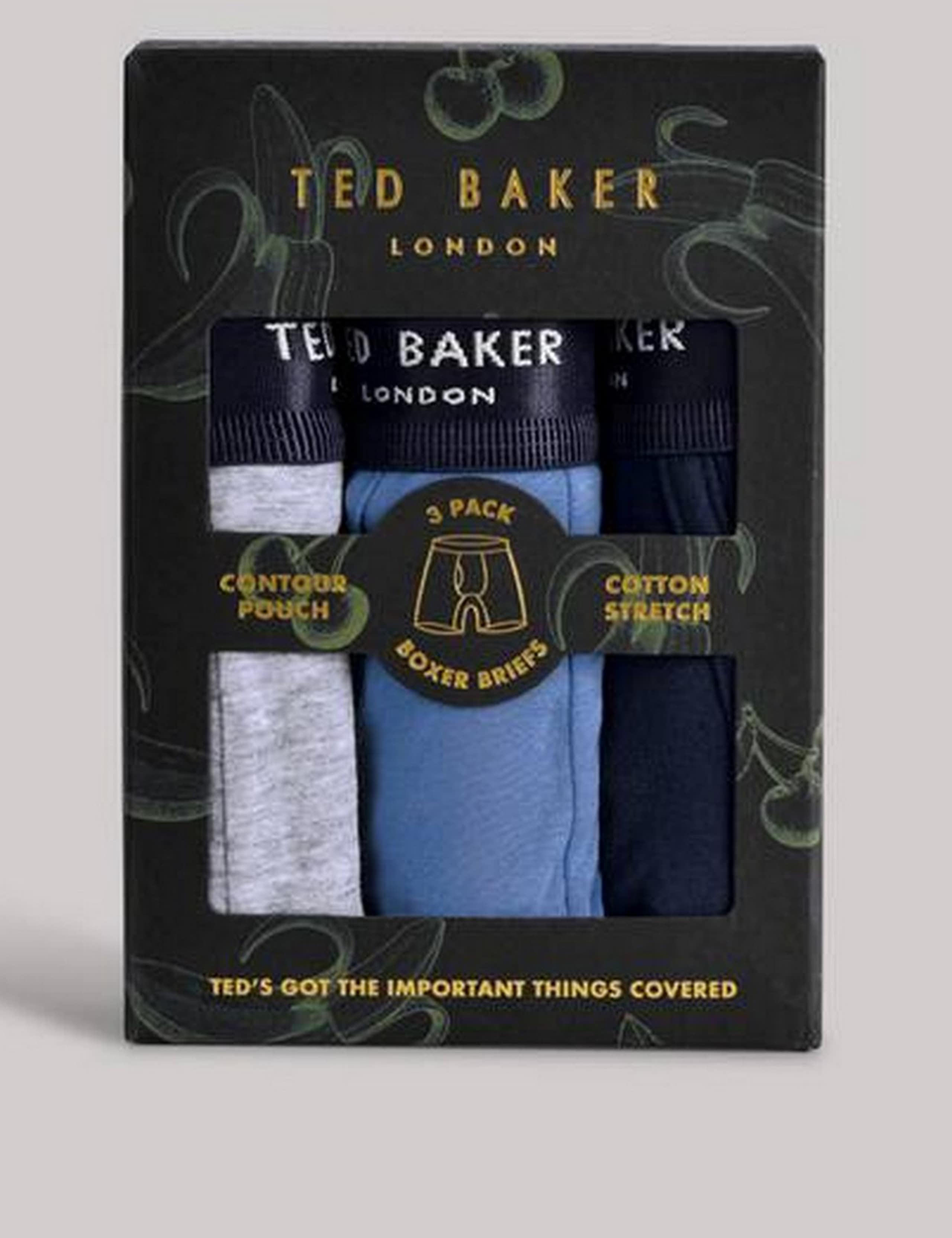 3 Pack Longer Length Cotton Rich Trunks 2 of 6