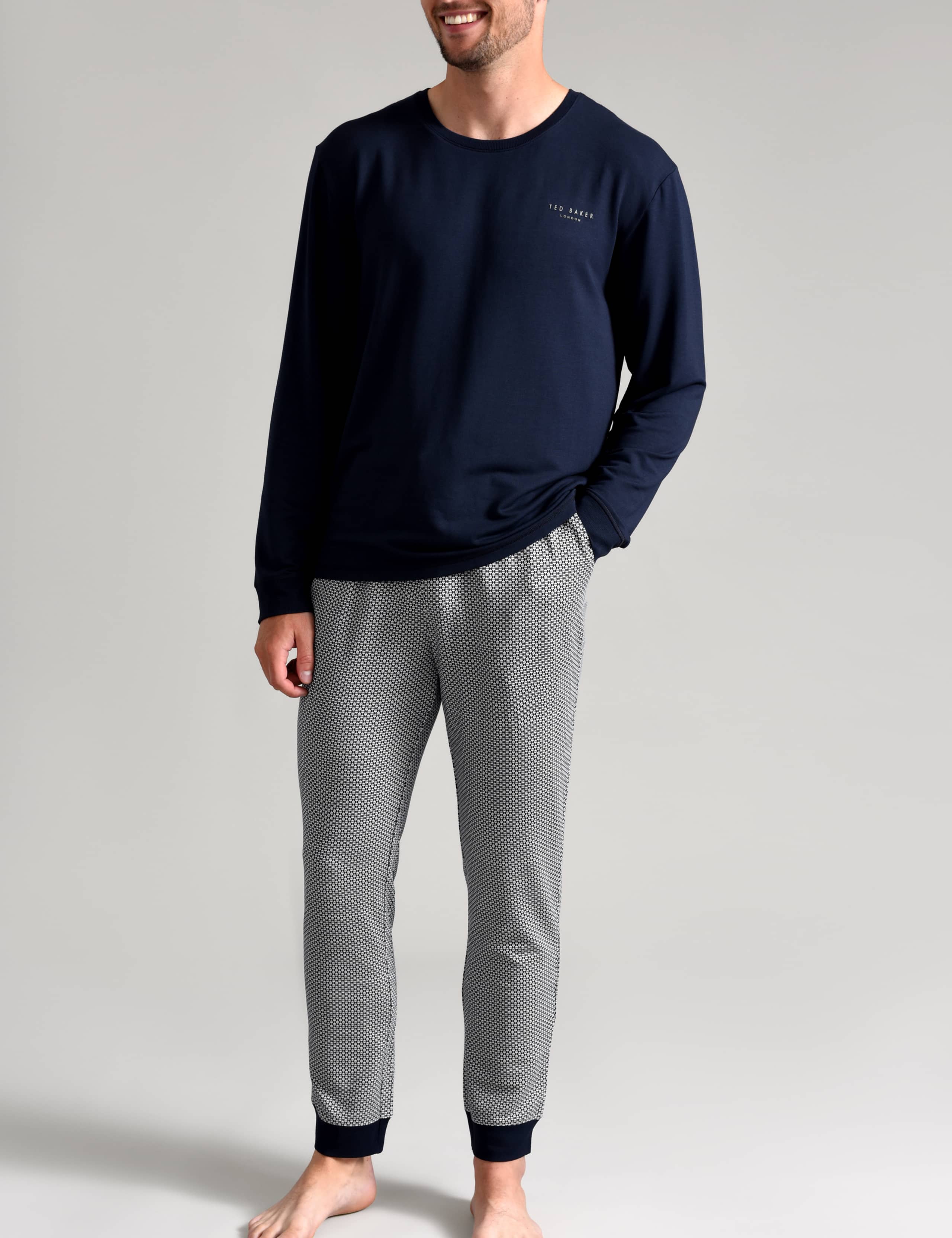 Jersey Cuffed Pyjama Bottoms 1 of 2