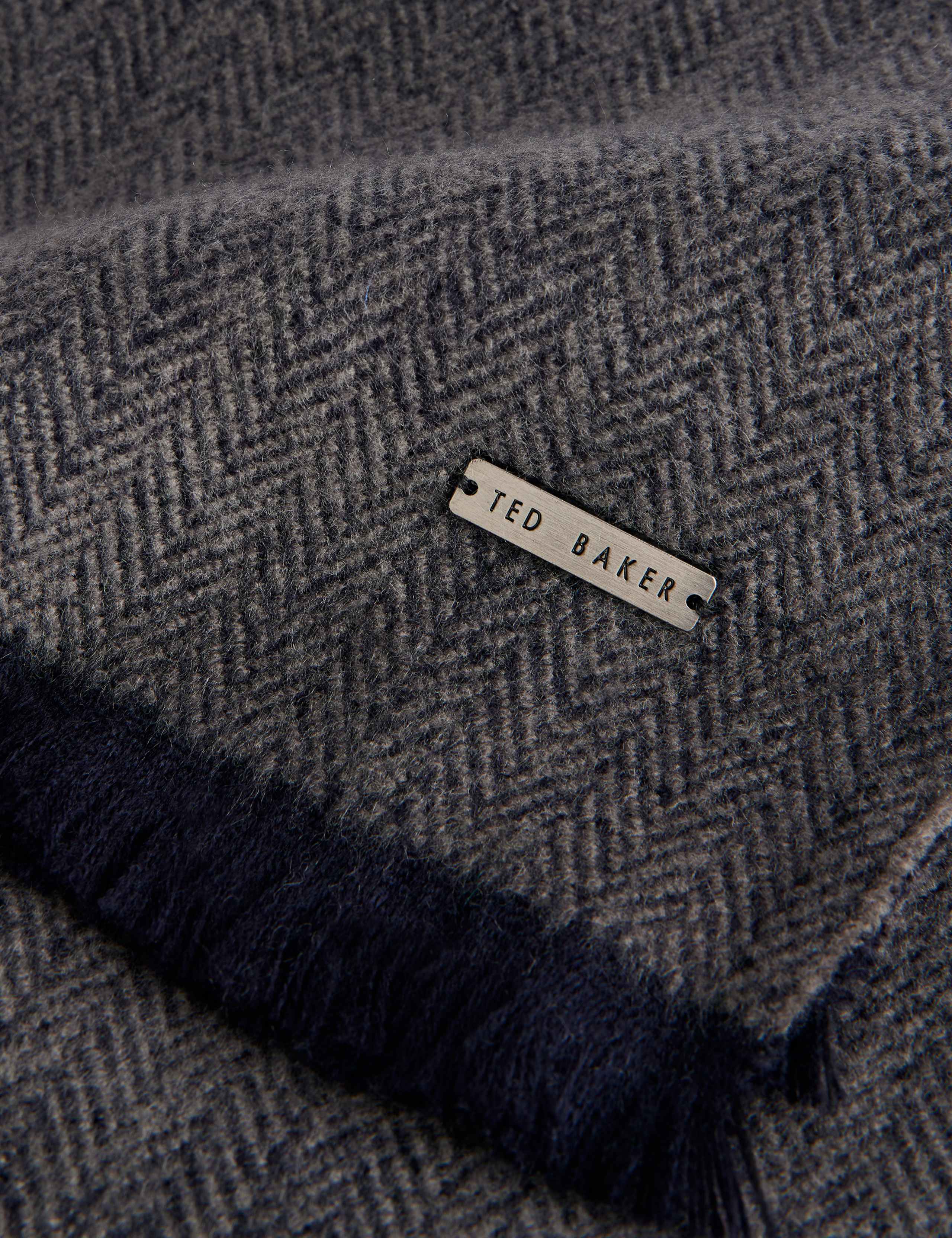 Lewiis Herringbone Colour Block Scarf 2 of 2