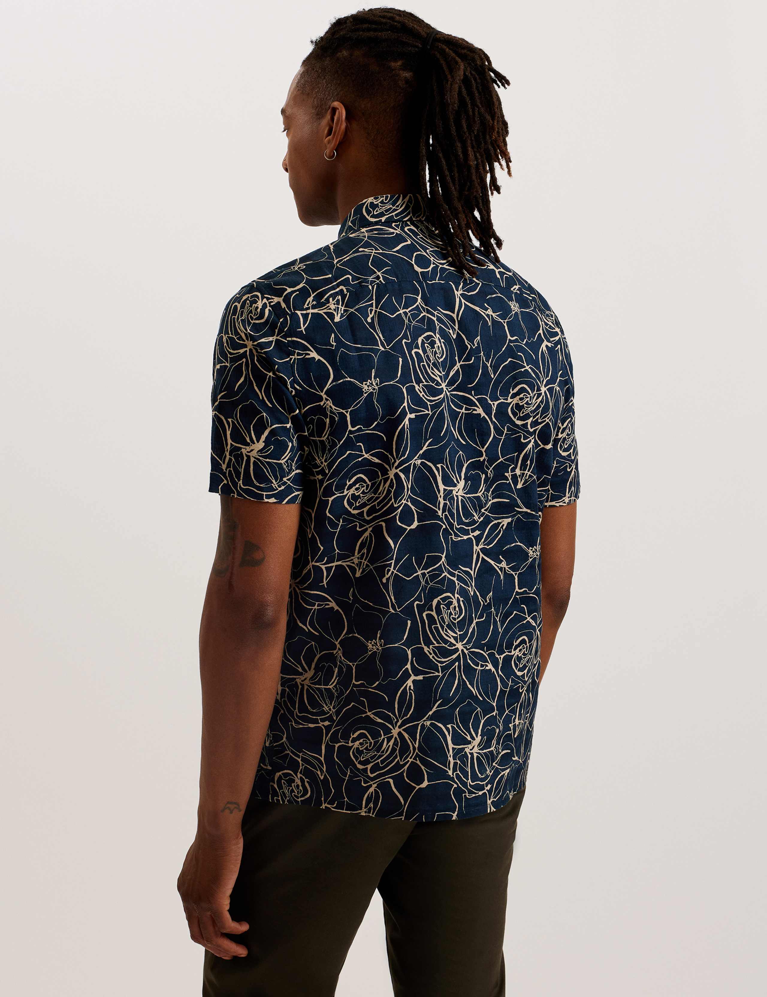 Pure Cotton Floral Shirt 3 of 3