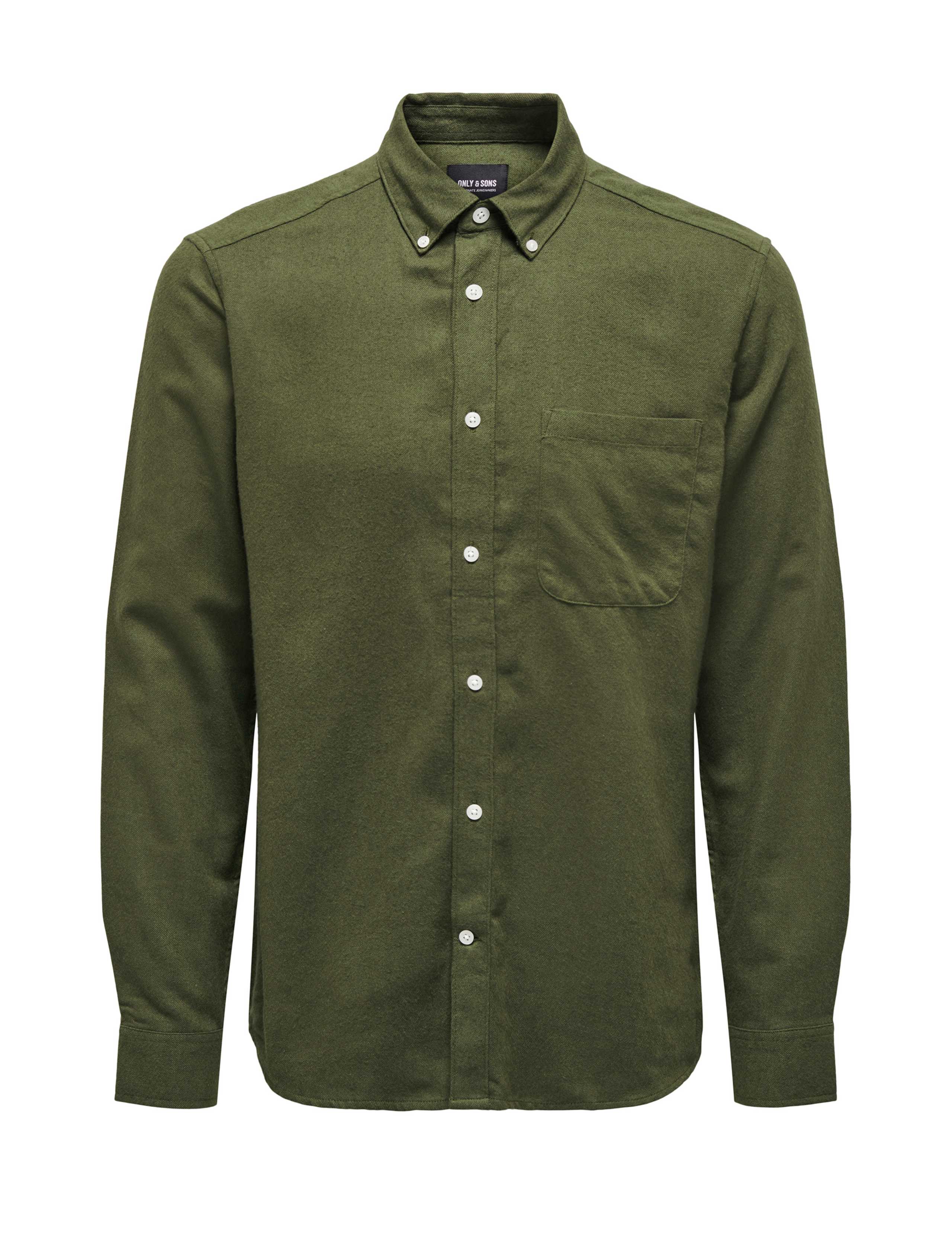 Slim Fit Pure Cotton Flannel Shirt 2 of 6