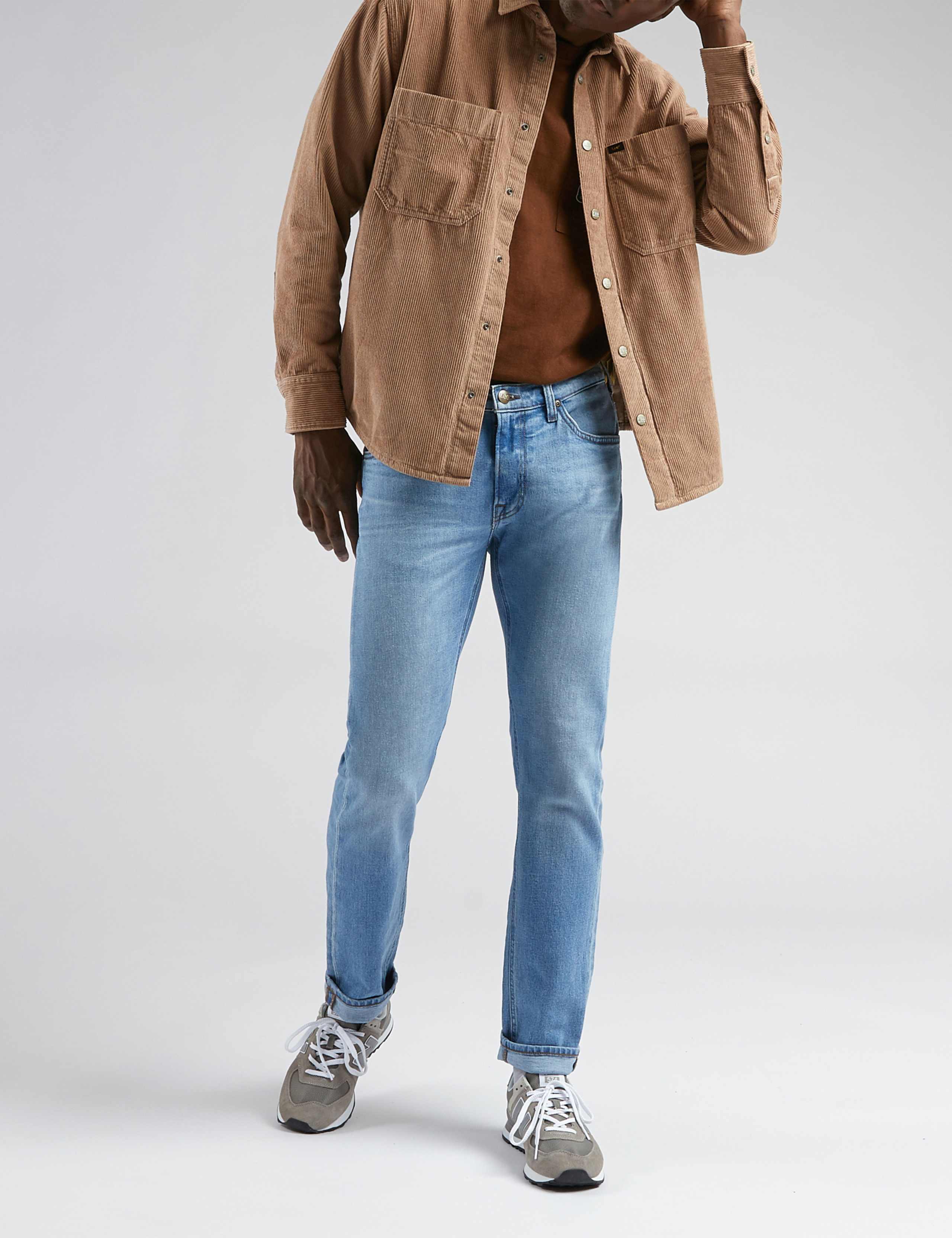 Straight Fit 5 Pocket Stretch Jeans 3 of 5