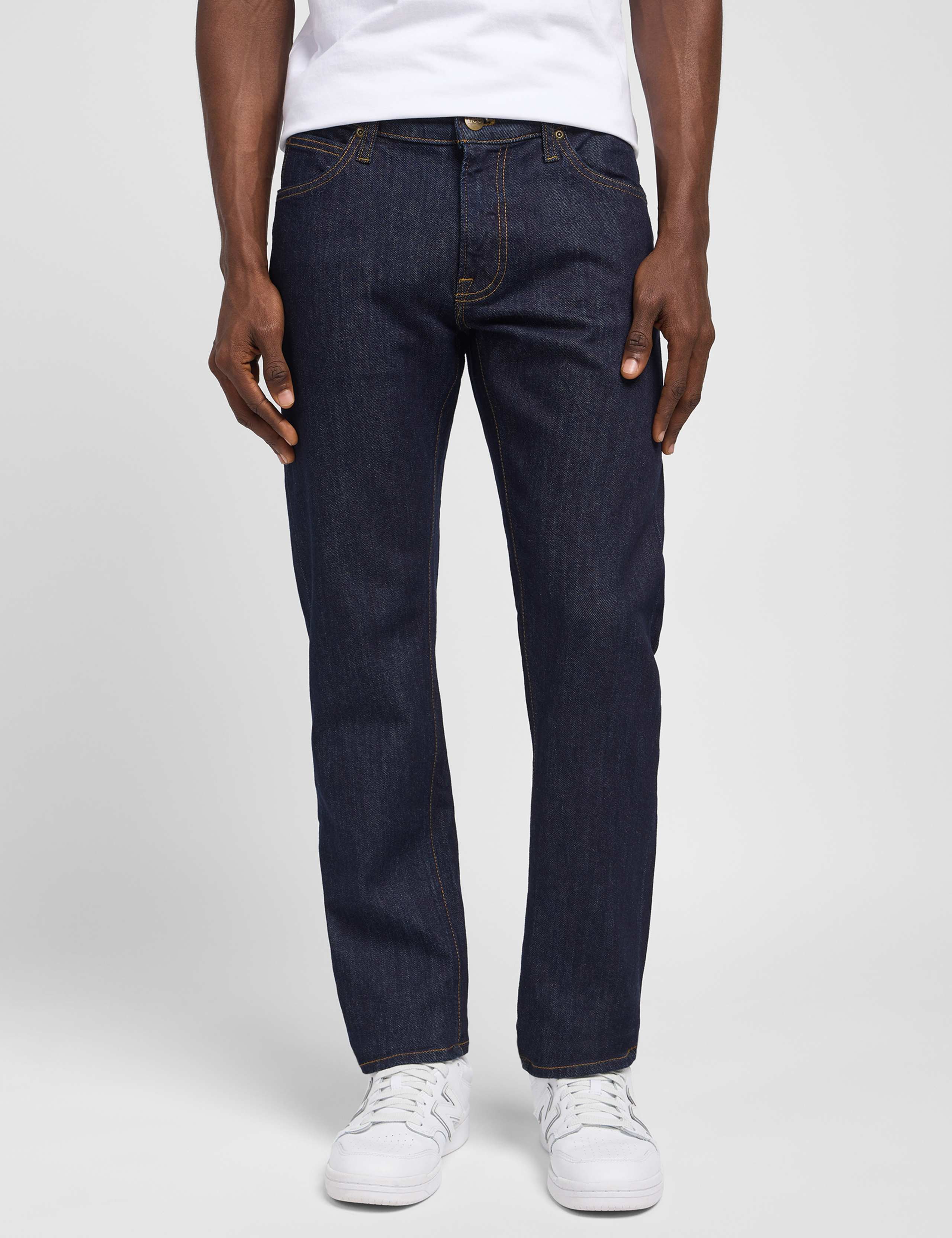 Indigo Dyed Regular Straight Fit Jeans 2 of 6